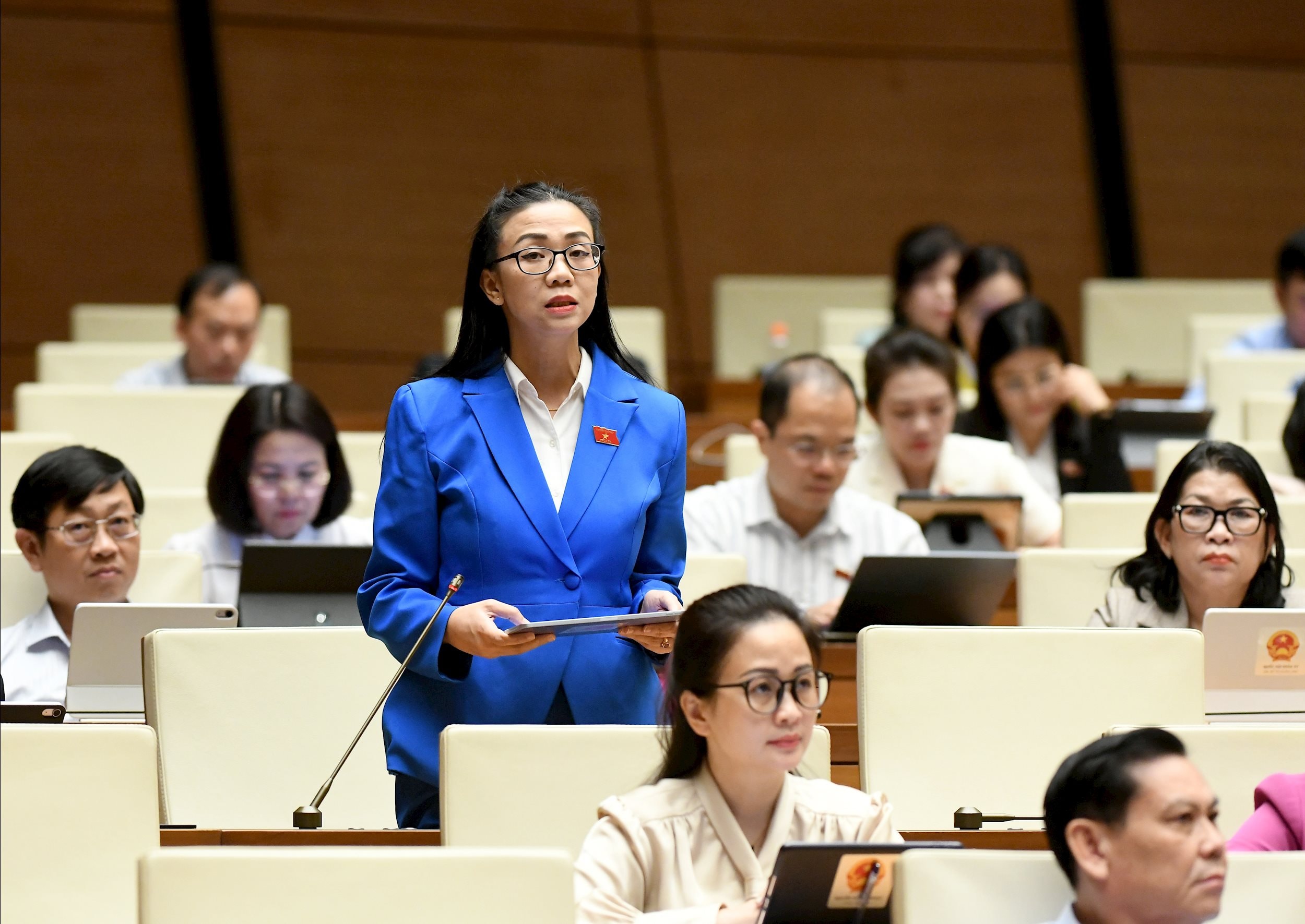 Đại biểu Trịnh Thị Tú Anh, đoàn Lâm Đồng.1