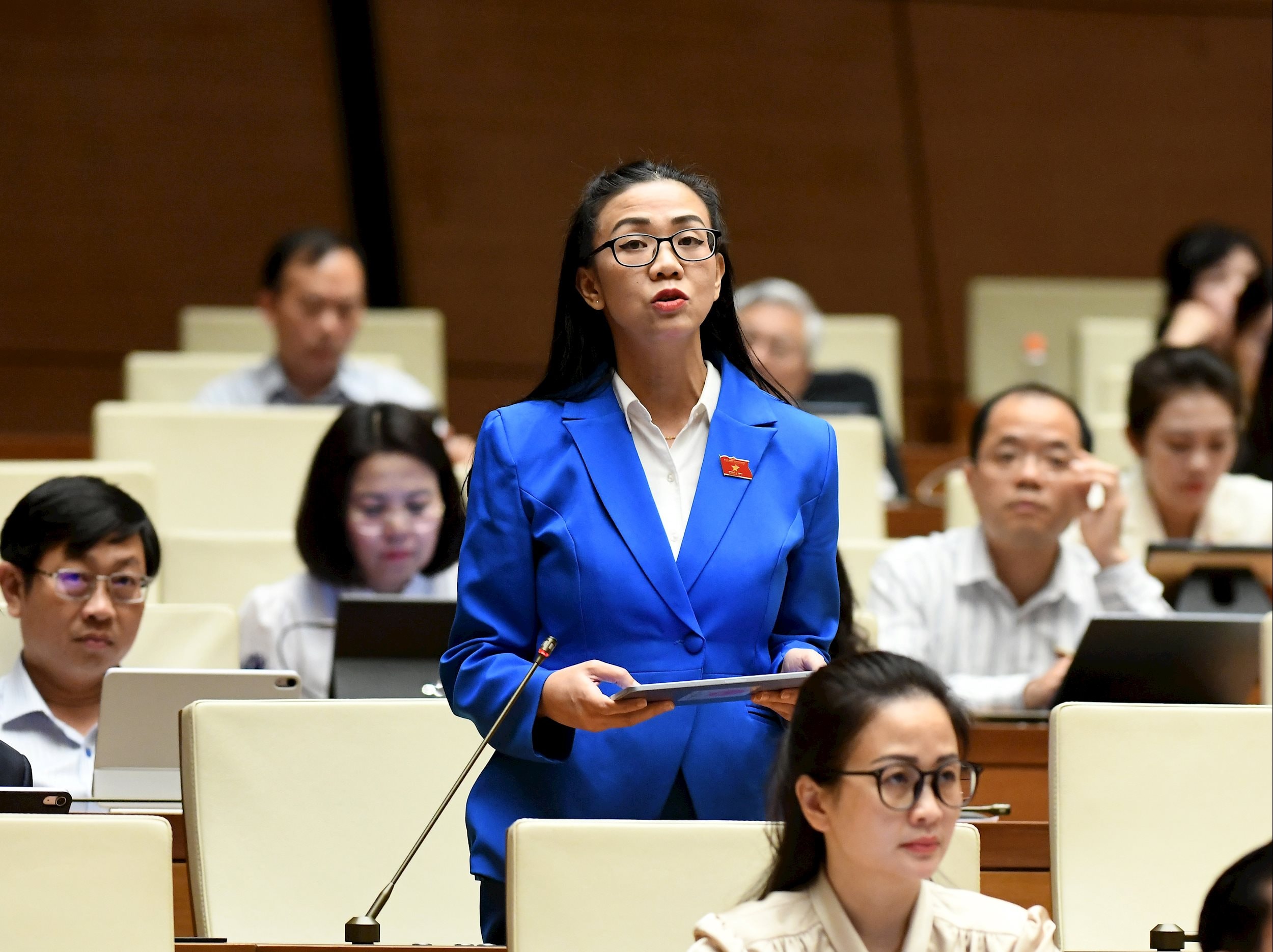 Đại biểu Trịnh Thị Tú Anh, đoàn Lâm Đồng.2