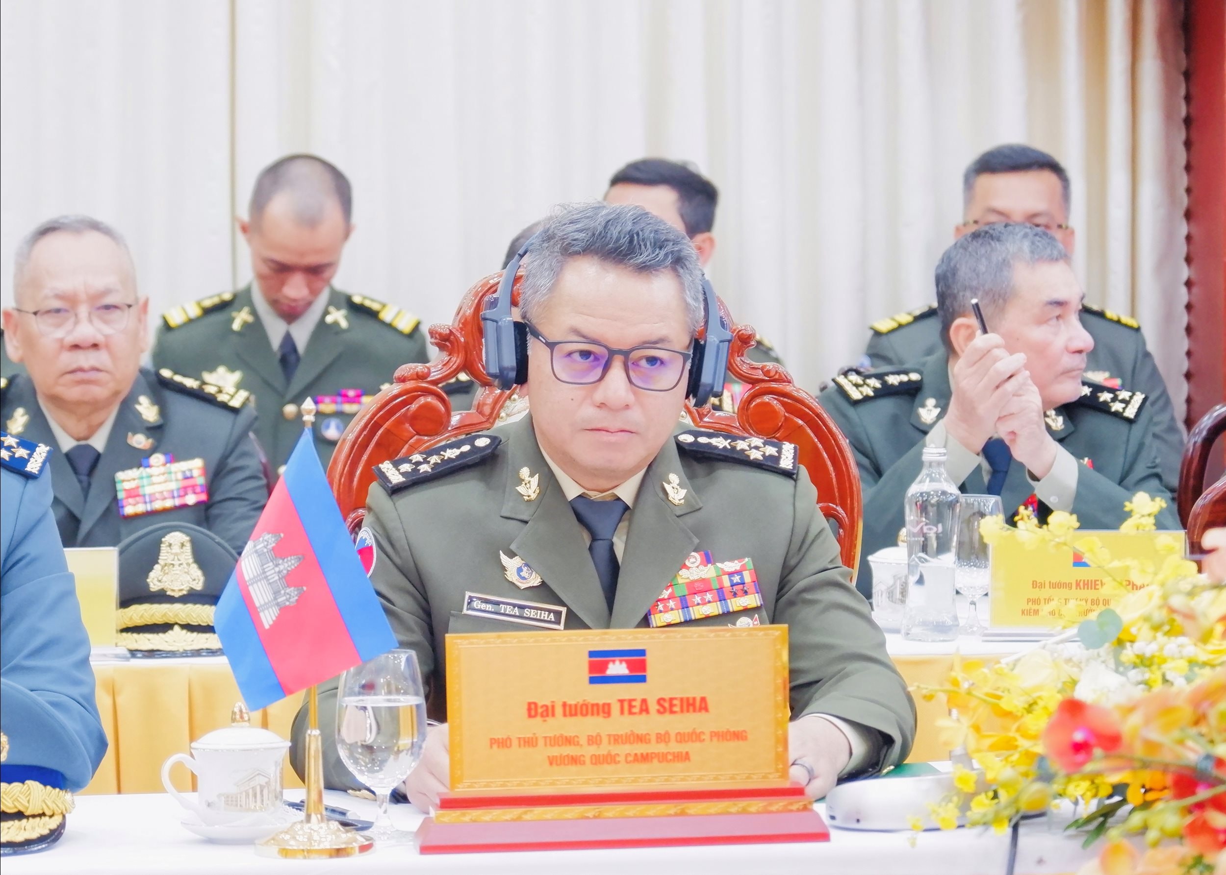 Bộ trưởng Bộ Quốc phòng, Đại tướng Tea Seiha phát biểu