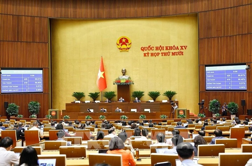 At a NA working session (Photo: VNA)