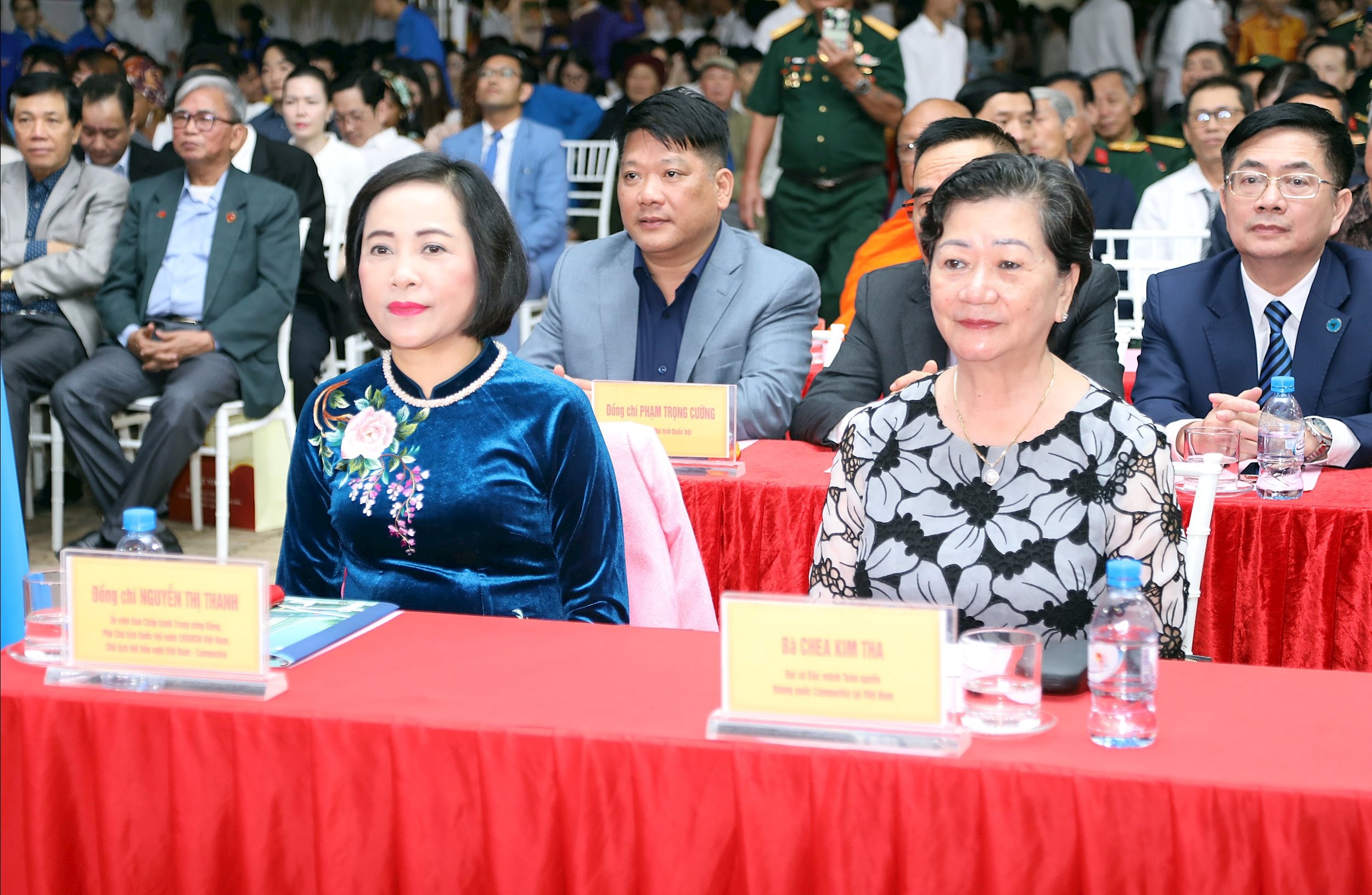 អនុប្រធានរដ្ឋសភា Nguyen Thi Thanh និងគណៈប្រតិភូចូលរួមកម្មវិធីផ្លាស់ប្តូរនិស្សិតវៀតណាម-កម្ពុជាឆ្នាំ២០២៥