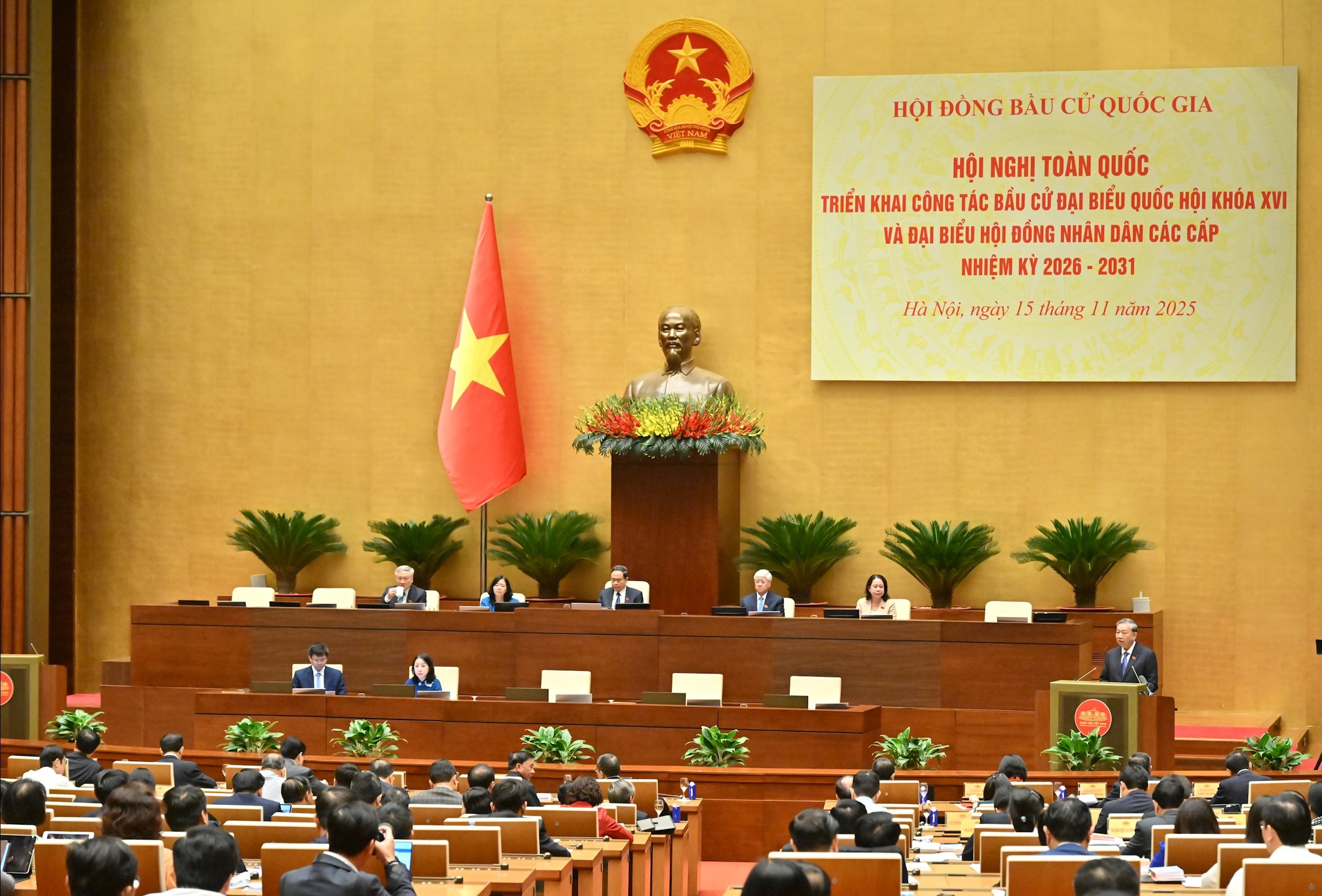 Tổng bí thư Tô Lâm phát biểuVQK_2223