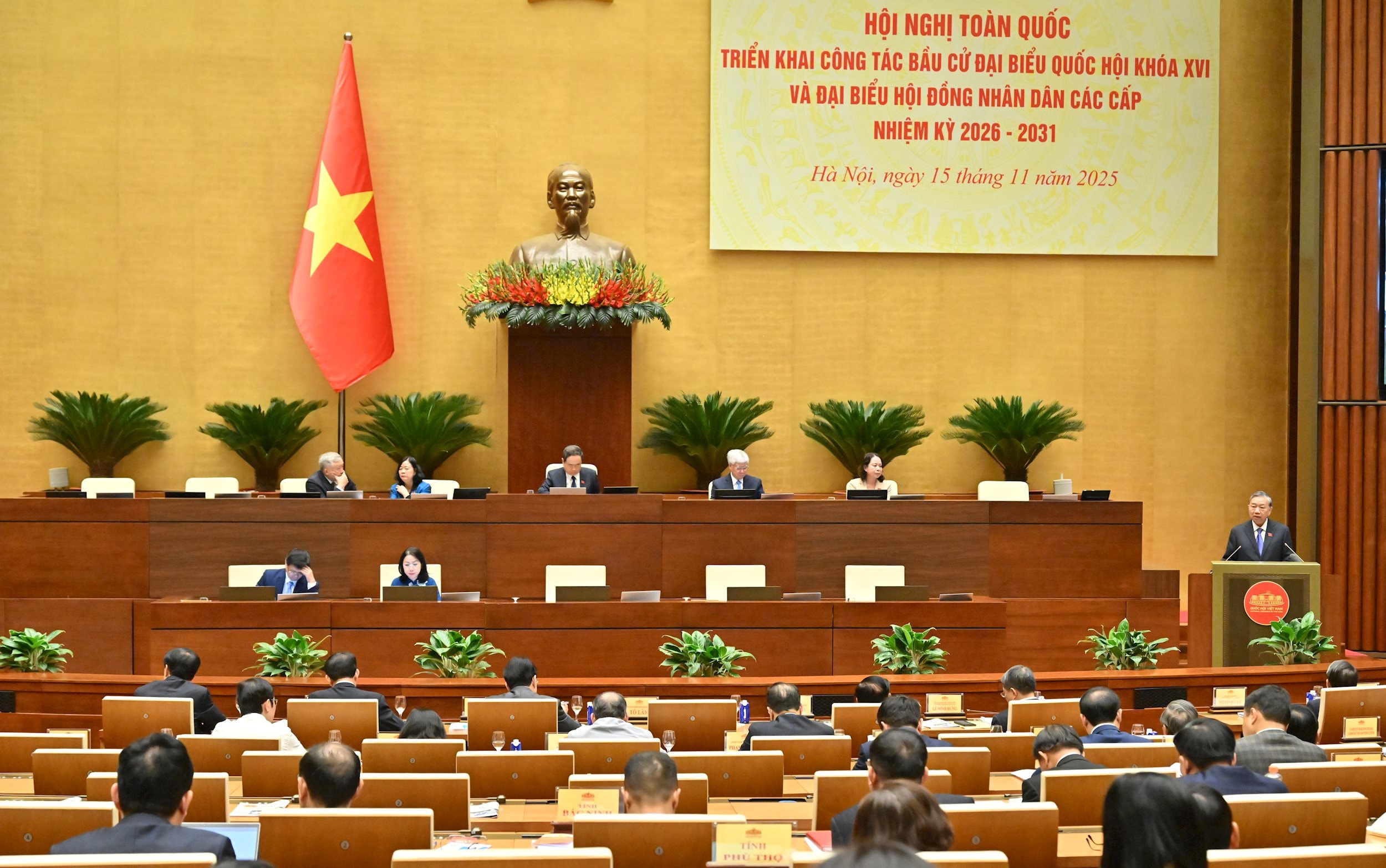 Tổng bí thư Tô Lâm phát biểuVQK_2227