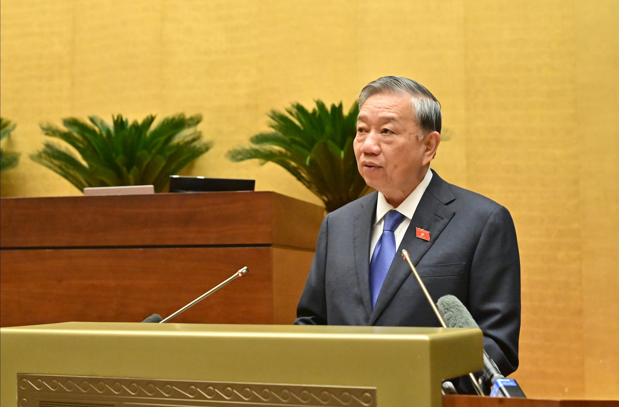 Tổng bí thư Tô Lâm phát biểuVQK_2235