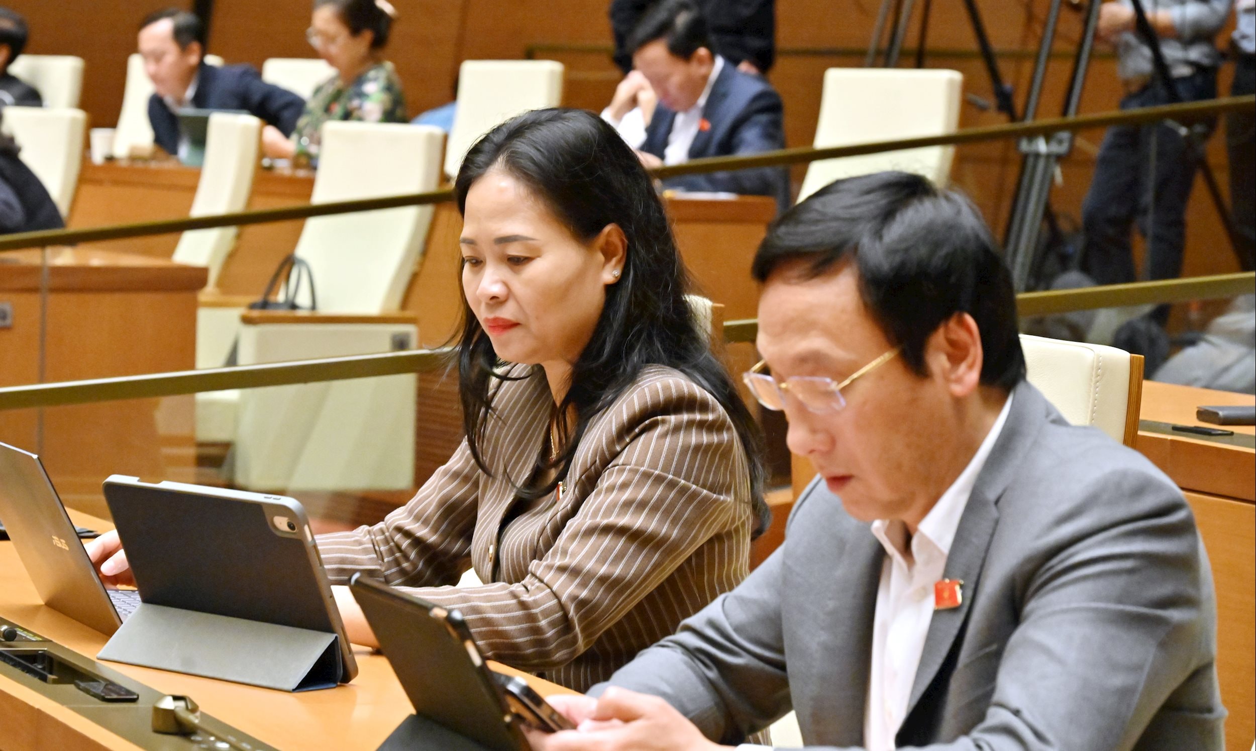 Các đại biểu tại phiên họpVQK_3565