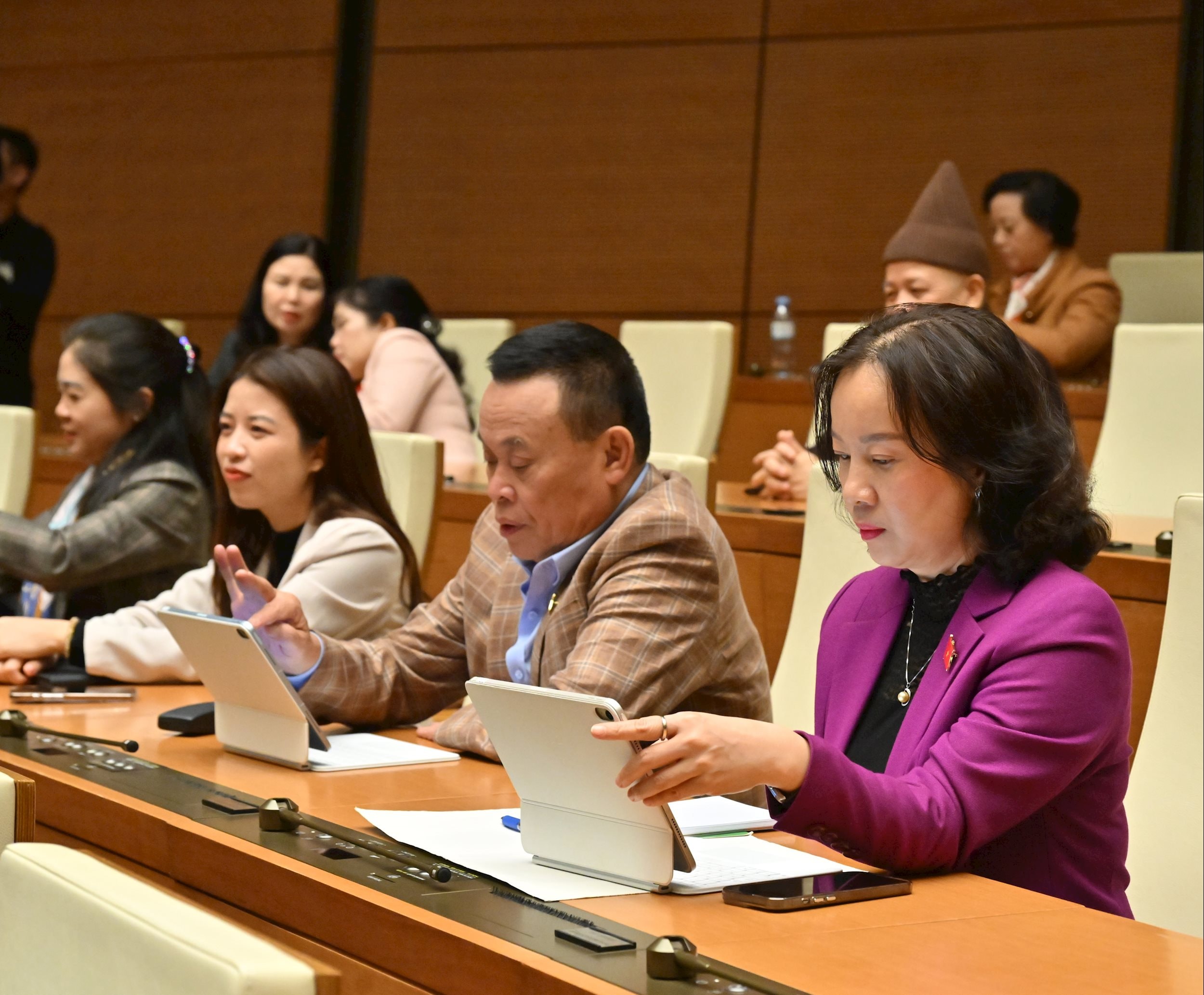 Các đại biểu tại phiên họpVQK_4051