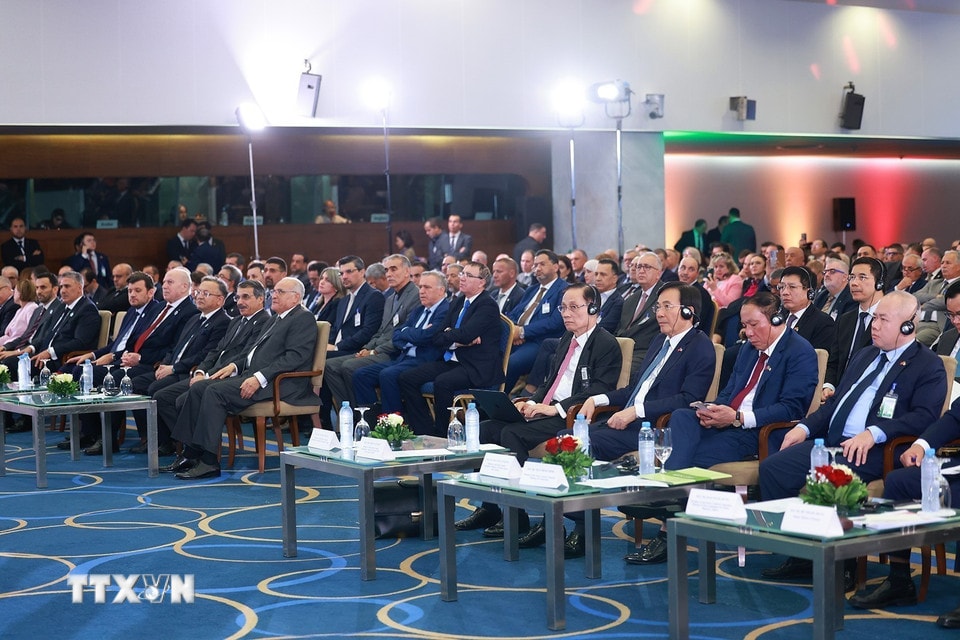 Các đại biểu tham dự Diễn đàn kinh tế Việt Nam-Algeria. (Ảnh: Dương Giang/TTXVN)