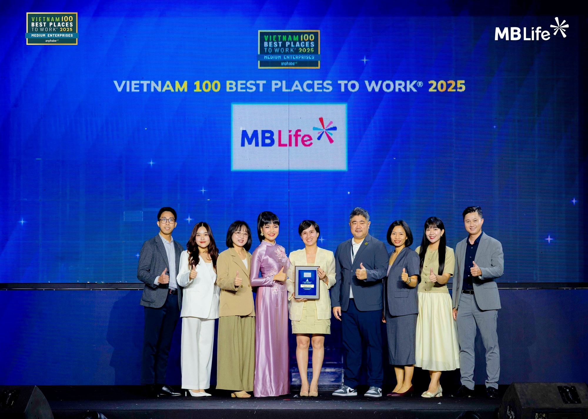 MB Life tiếp tục được vinh danh tại Lễ trao giải Nơi Làm Việc Tốt Nhất Việt Nam 2025.
