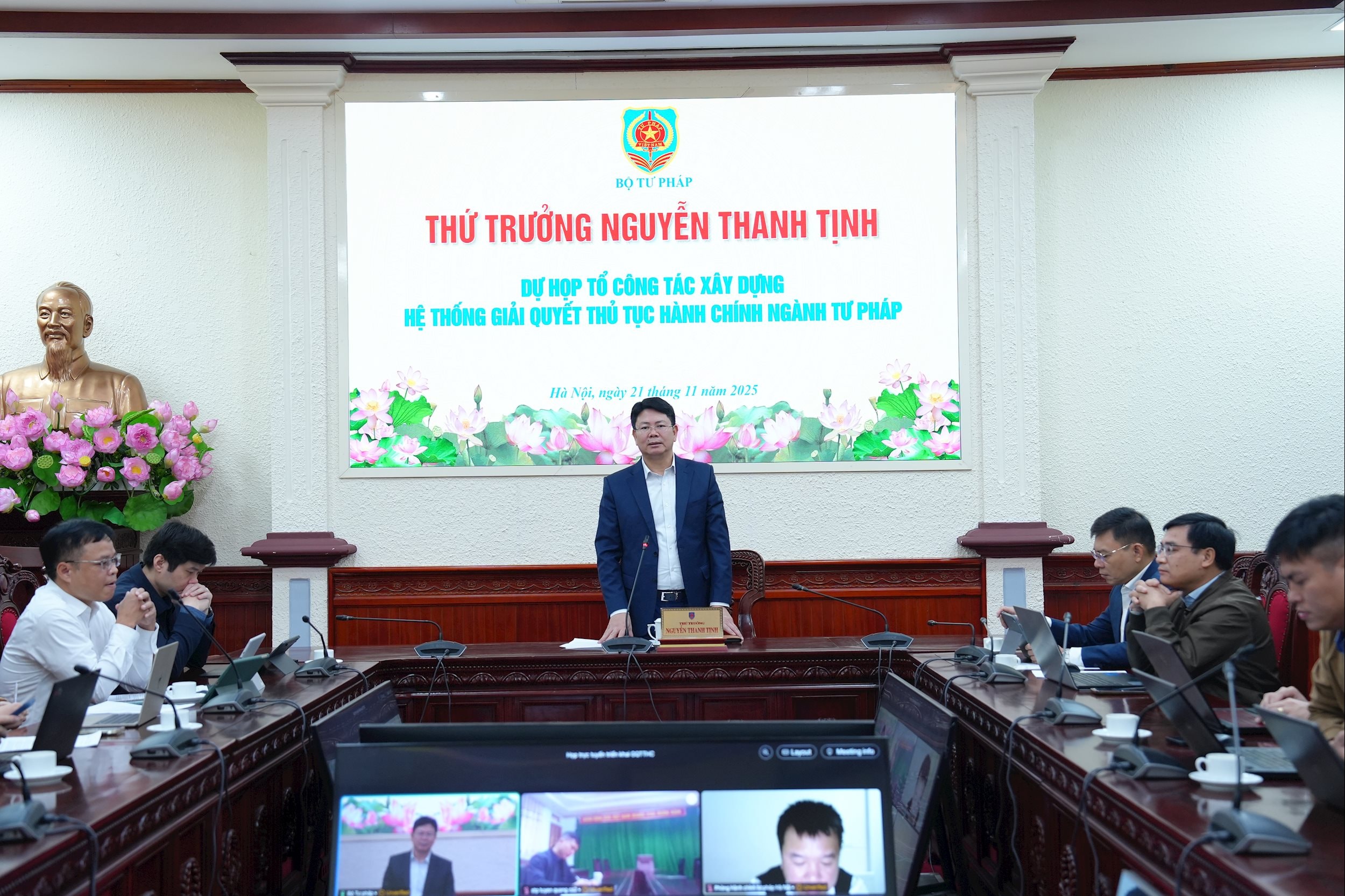 Bản sao Thứ trưởng Nguyễn Thanh Tịnh phát biểu chỉ đạo cuộc họp - Ảnh PV