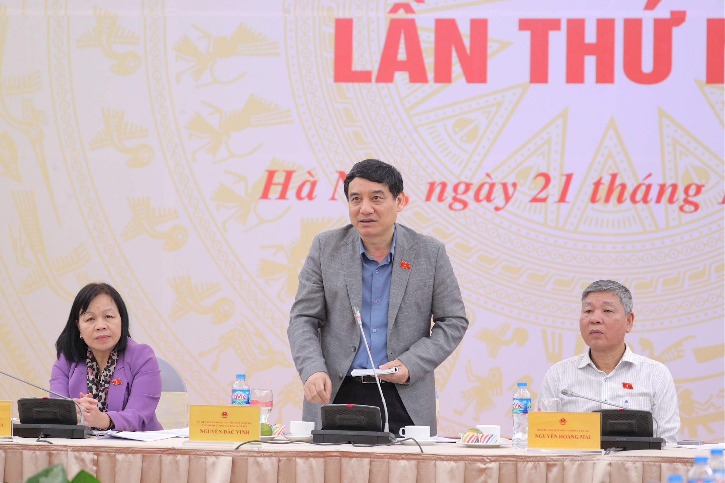 संस्कृति और सामाजिक मामलों की समिति के अध्यक्ष गुयेन डैक विन्ह