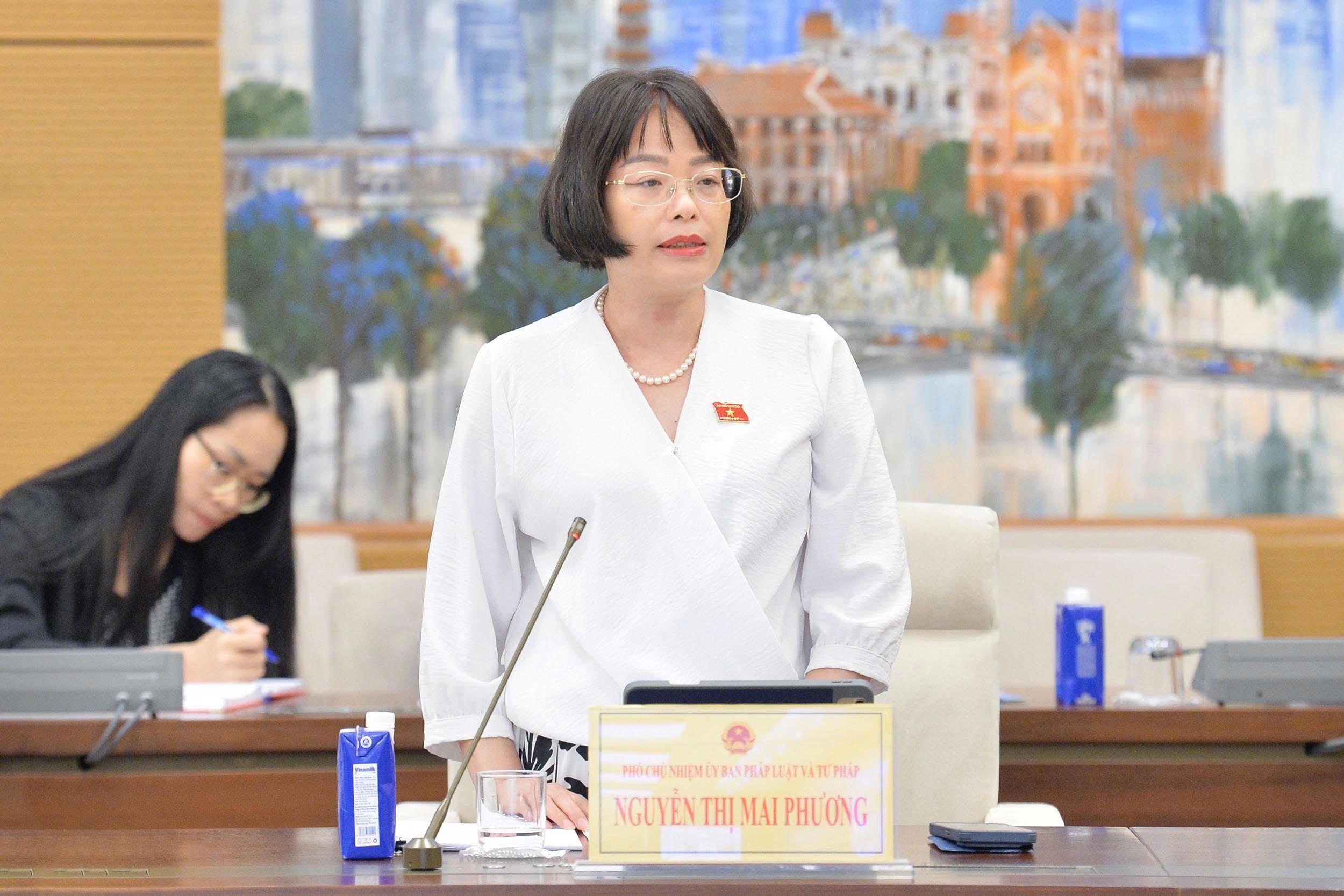 Заступниця голови Комітету з питань права та правосуддя Нгуєн Тхі Май Фуонг. Фото: Хо Лон