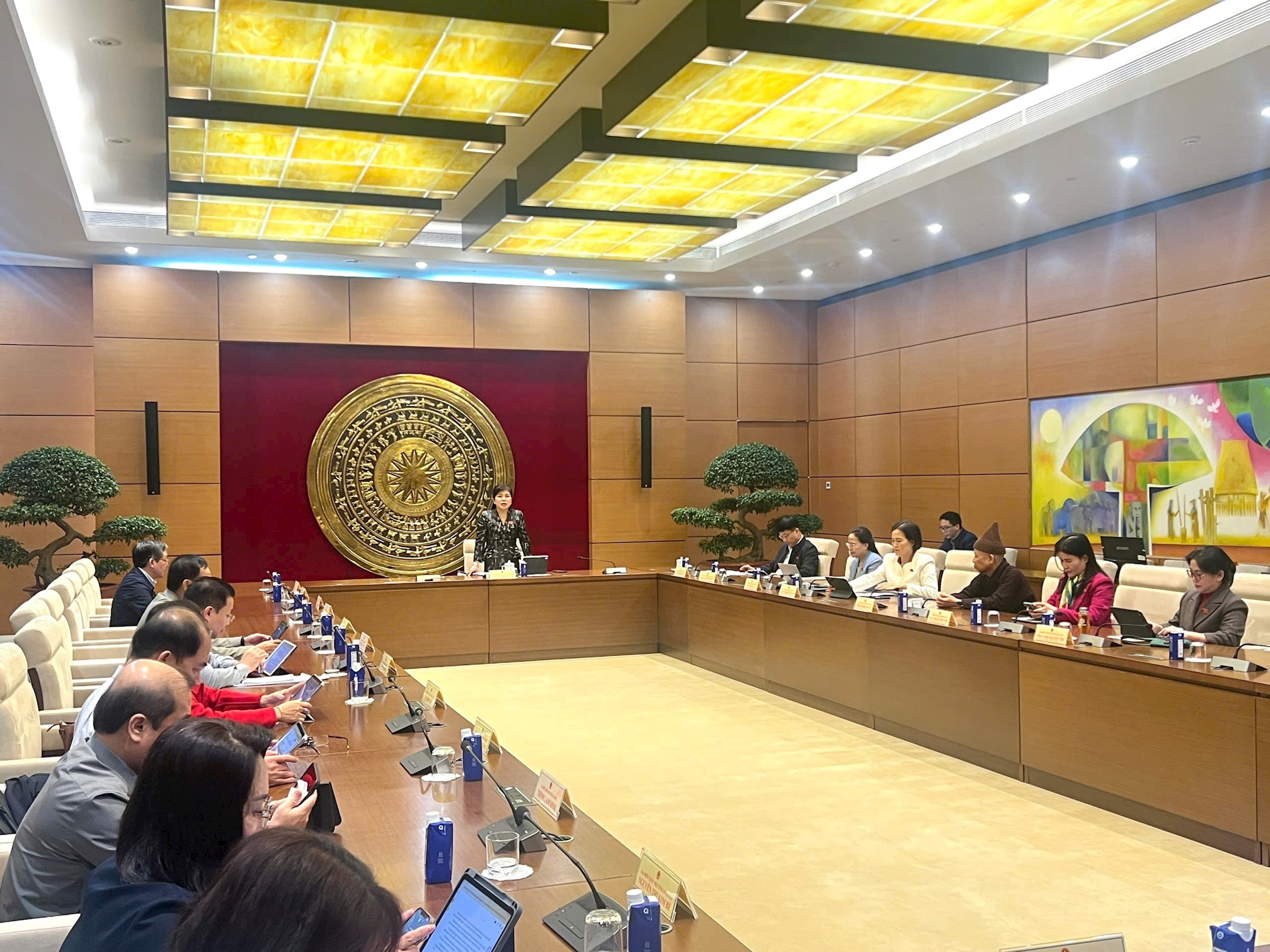 Szene beim Treffen der Gruppe 14