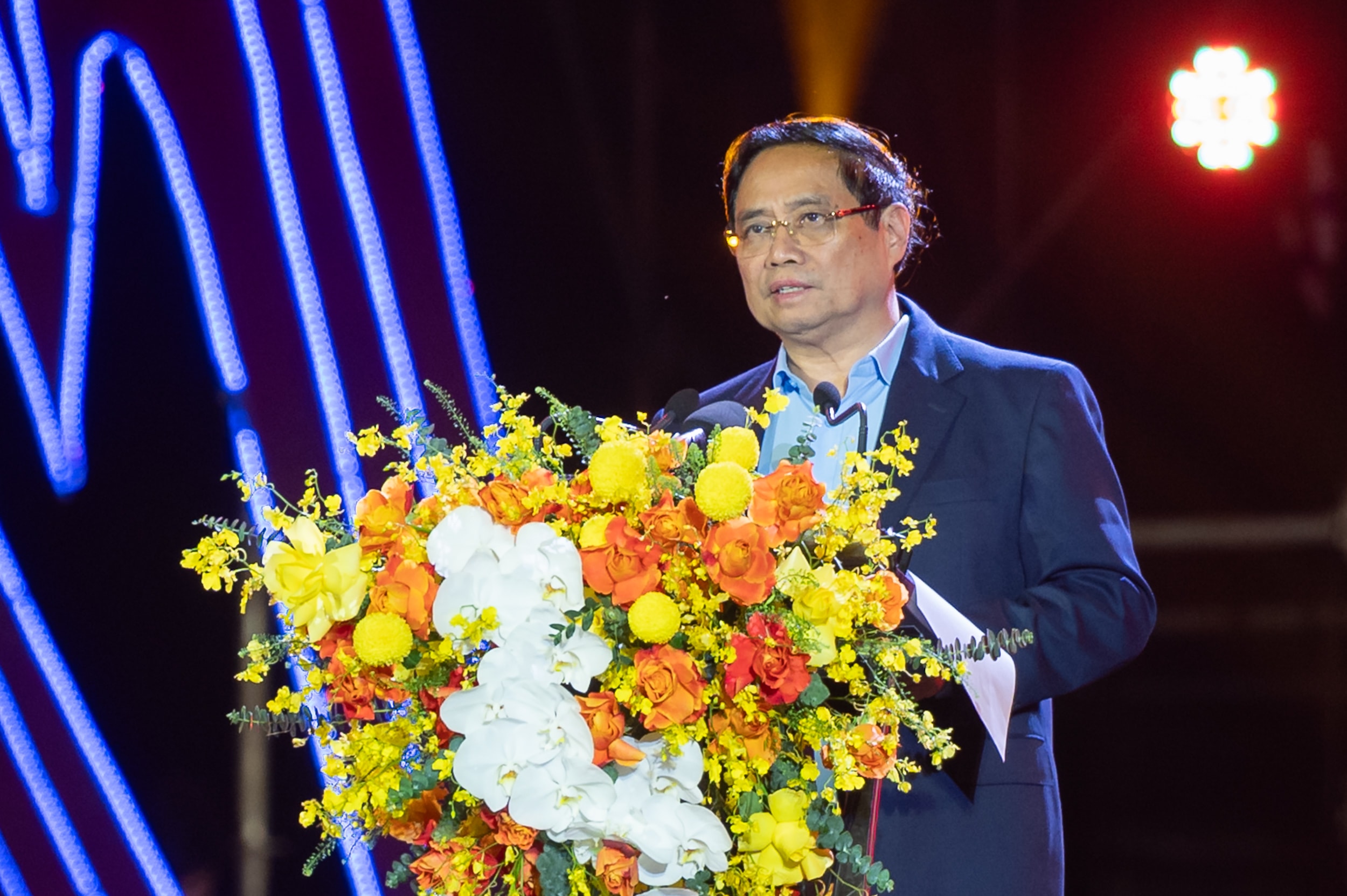 นายกรัฐมนตรี ฝ่ามมิงห์จิญ กล่าวสุนทรพจน์