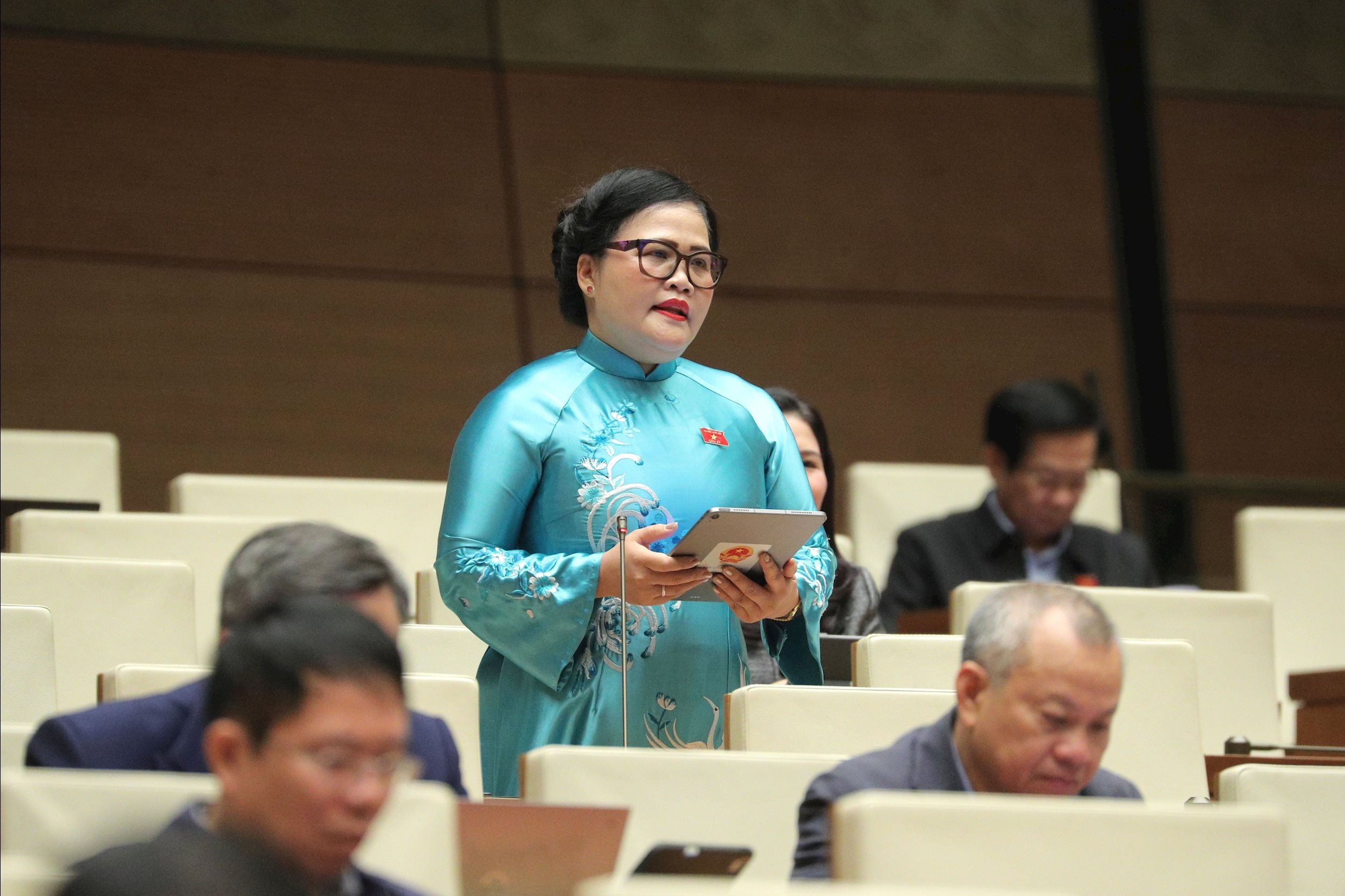 Afgevaardigde van de Nationale Assemblee Nguyen Thi Suu (Hue)