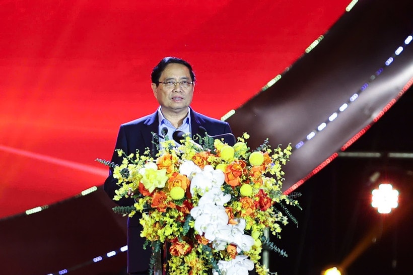Prime Minister Pham Minh Chinh speaks at the opening ceremony of the “Great National Unity – Vietnamese Cultural Heritage