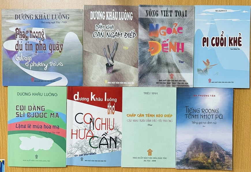 Một số tập thơ song ngữ Tày - Việt