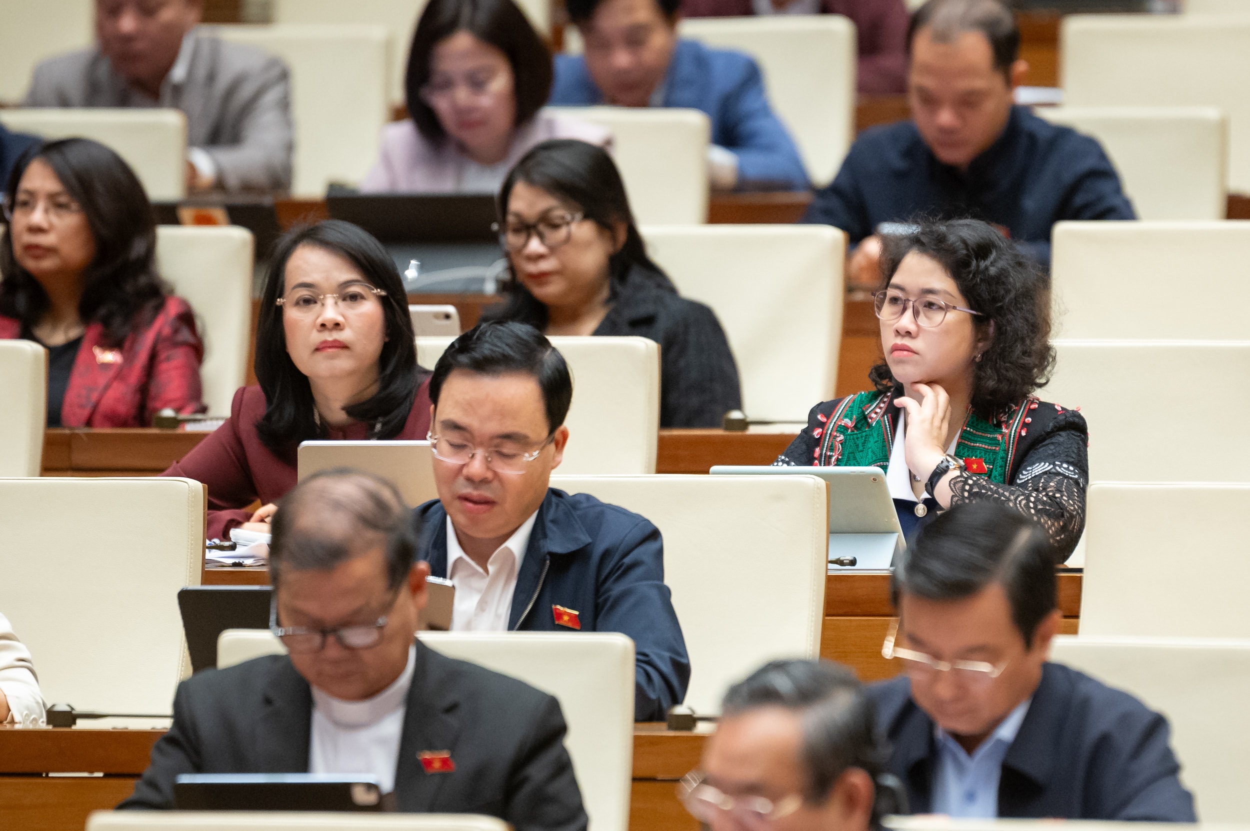Các đại biểu tham dự phiên họp. Ảnh: Phạm Thắng