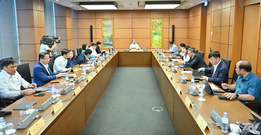 Phiên thảo luận tại Tổ 5 về Dự án Luật Bảo hiểm tiền gửi (sửa đổi).