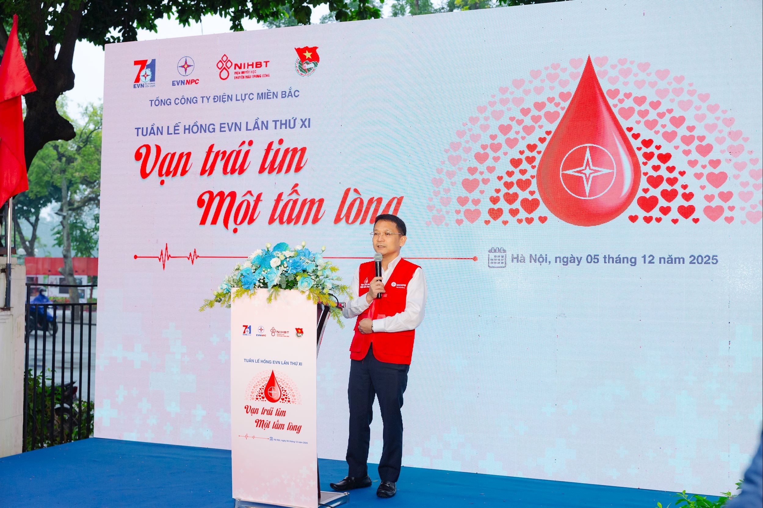 Phó Tổng Giám đốc Hà Huy Tâm phát biểu tại Chương trình. Ảnh NPC