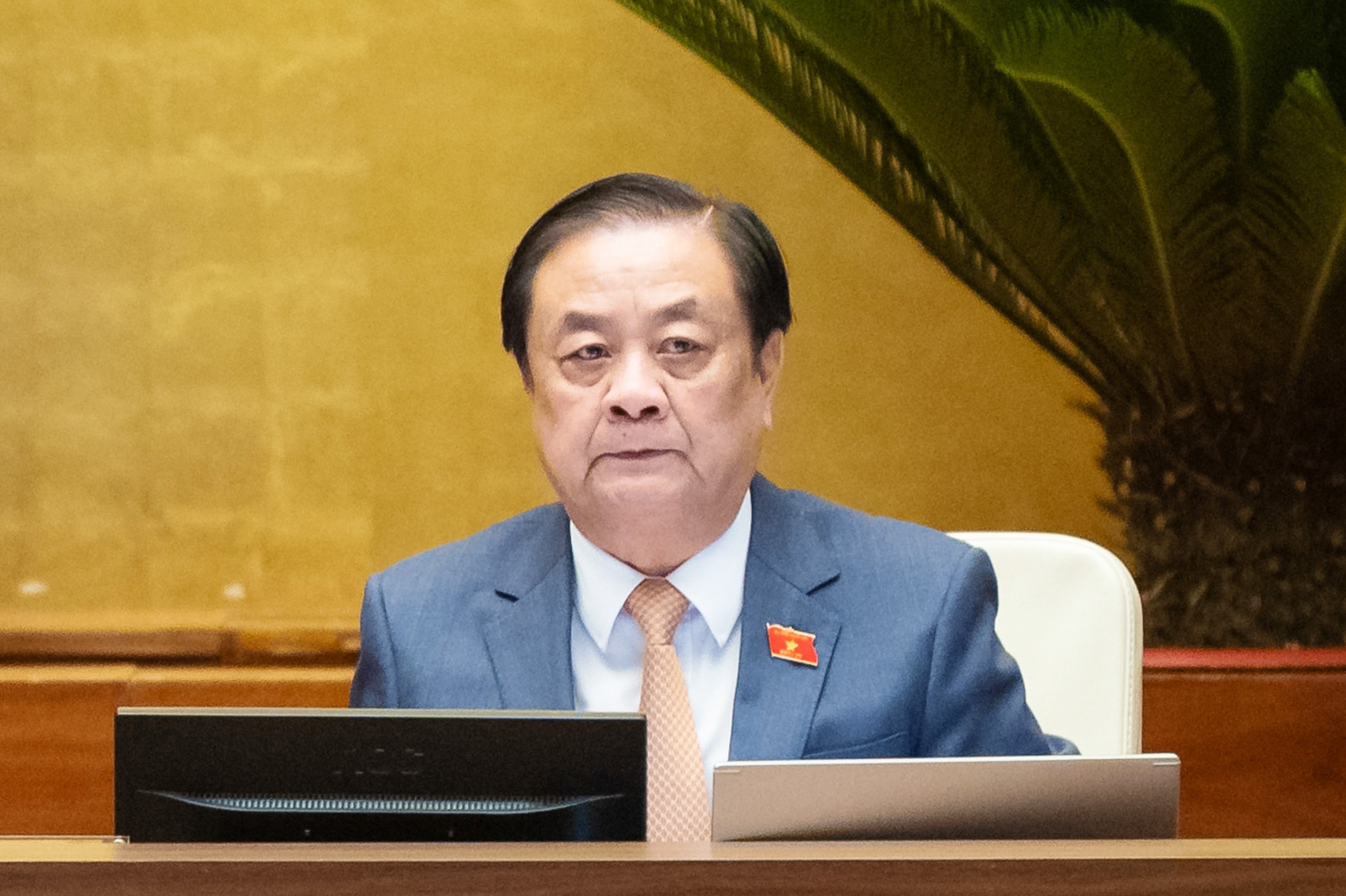 Wakil Ketua Majelis Nasional Le Minh Hoan memimpin rapat. Foto: Pham Thang