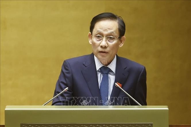 Minister of Foreign Affairs Le Hoai Trung speaks at the event. (Photo: VNA)
