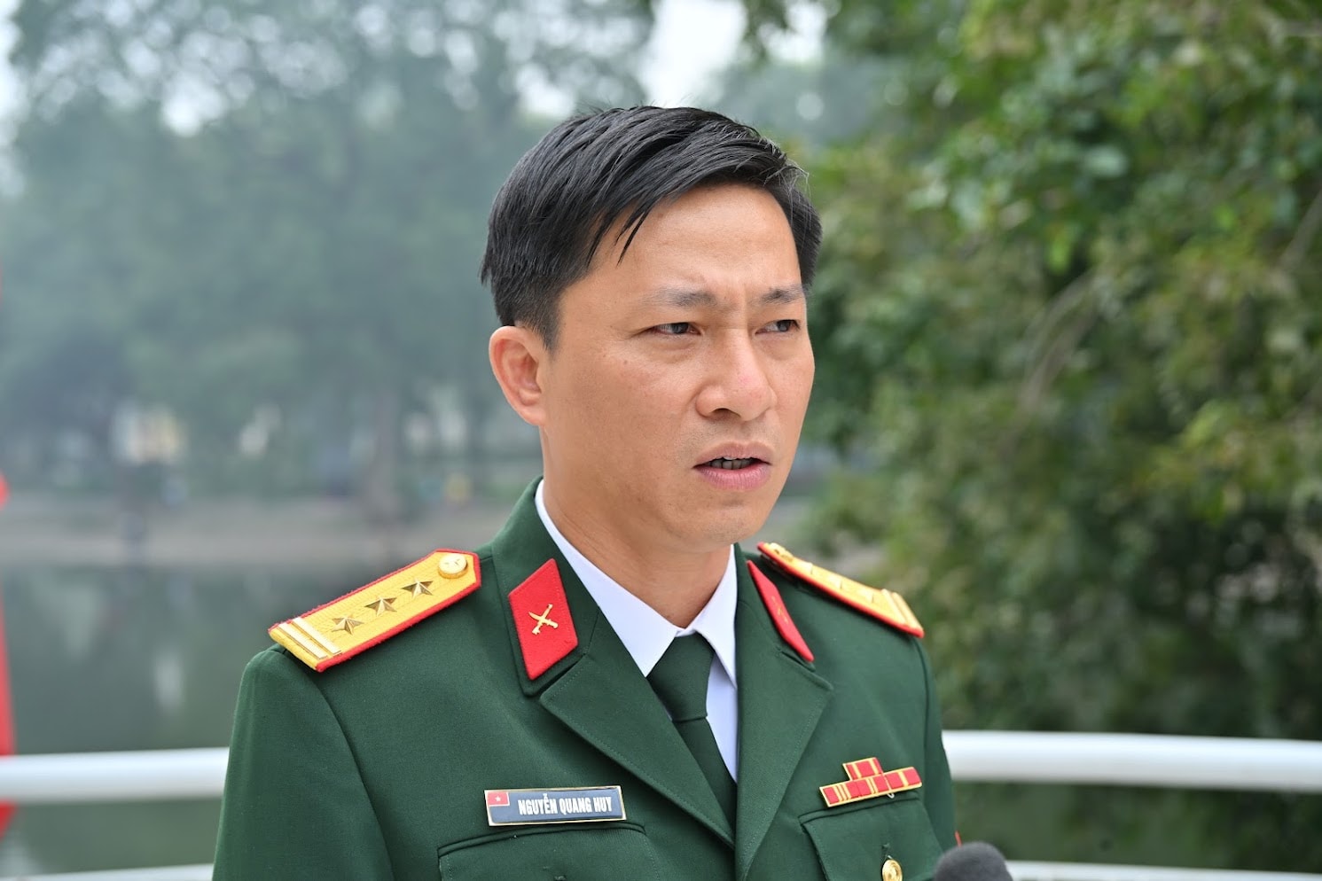 Thượng tá NGUYỄN QUANG HUY,. Ảnh: Quang Khánh