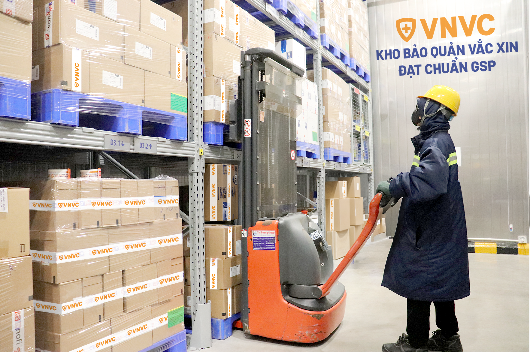 Tại VNVC, vắc xin RSV được bảo quản trong hệ thống kho lạnh, dây chuyền lạnh đạt chuẩn GSP theo tiêu chuẩn quốc tế, giám sát nhiệt độ tự động 2424