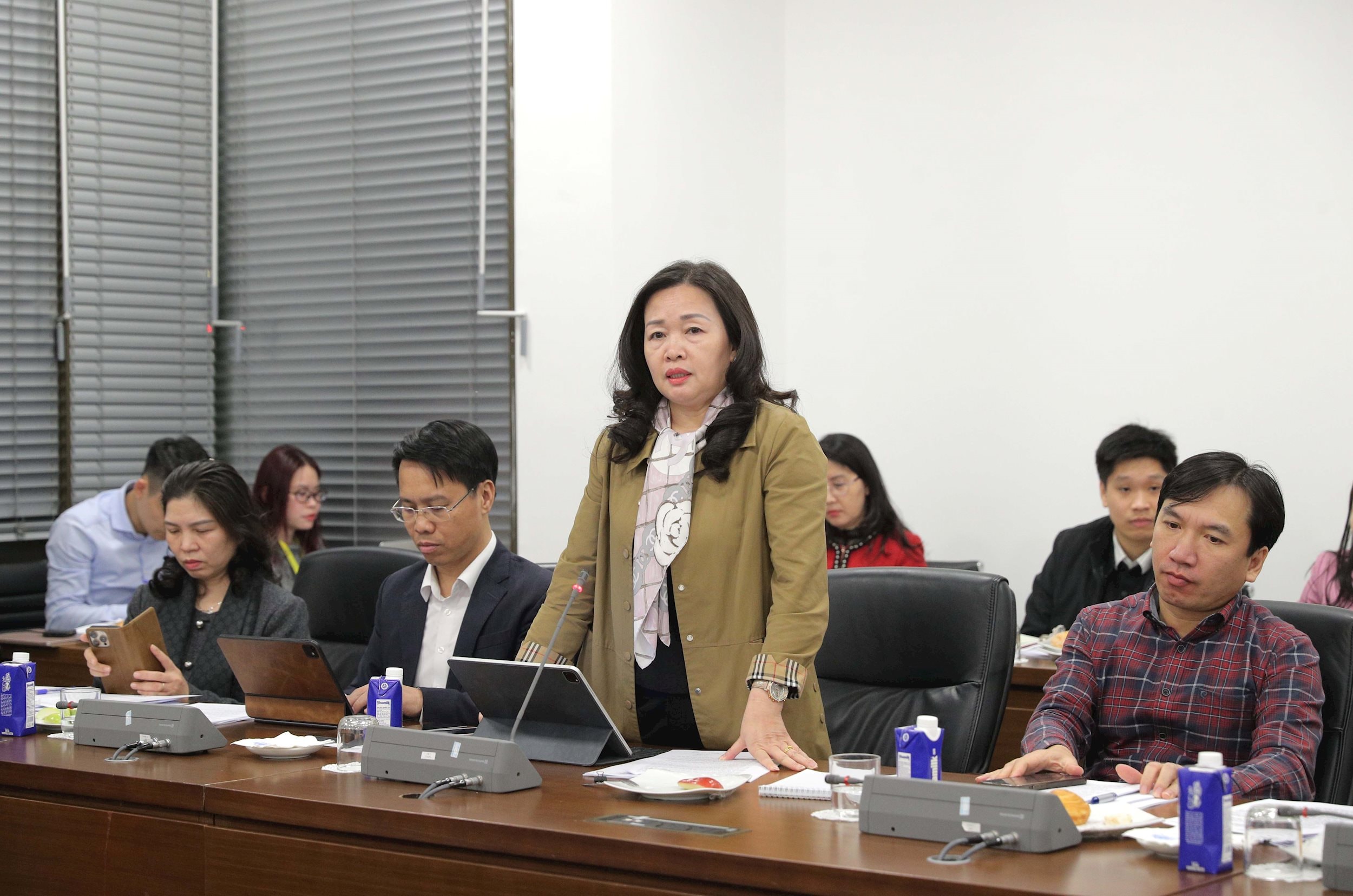 Tổng Biên tập Báo Đại biểu nhân dân Phạm Thị Thanh Huyền phát biểu