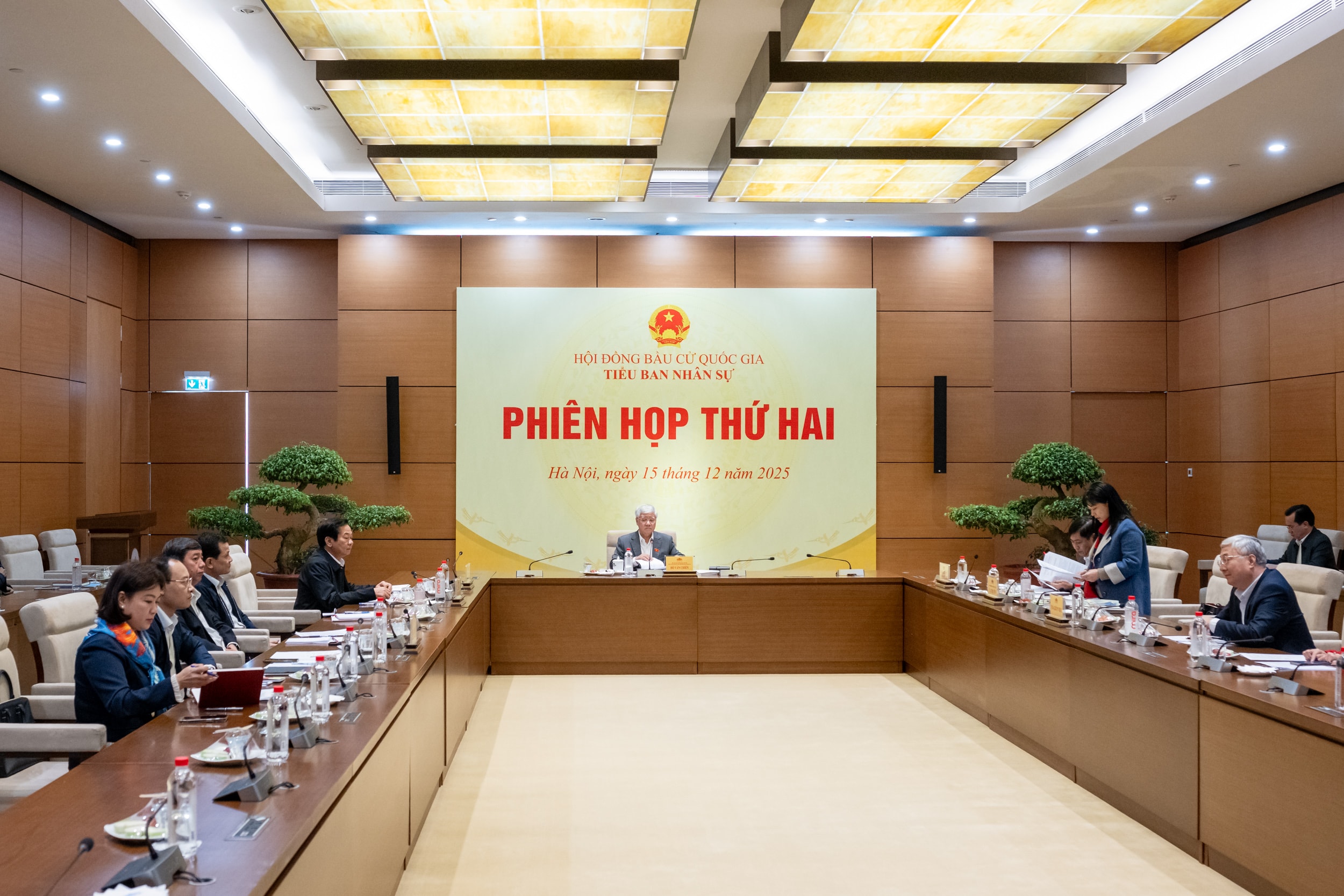 Toàn cảnh phiên họp thứ hai Tiểu ban nhân sự HĐBCQG