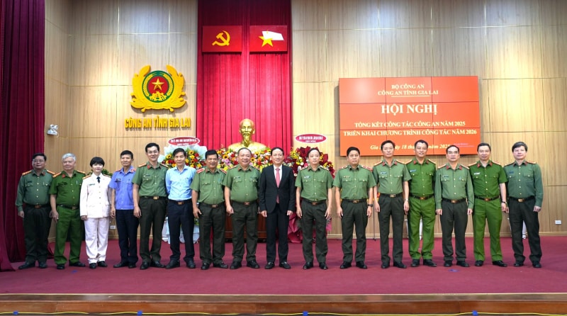Công an Gia Lai tổng kết công tác Công an năm 2025 và triển khai nhiệm vụ công tác năm 2026 -0