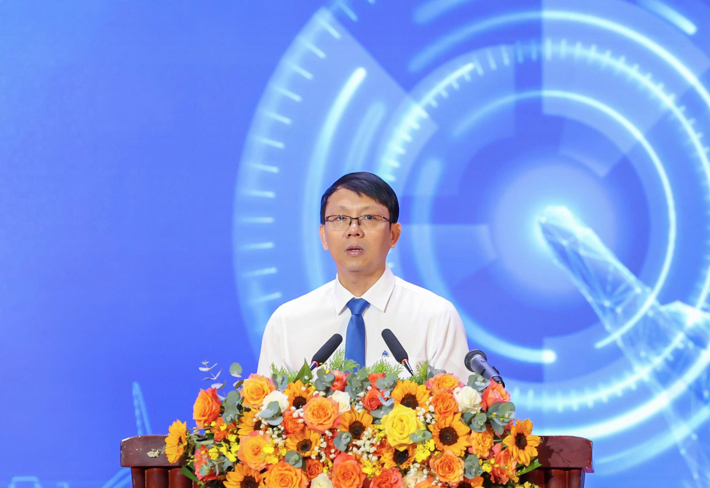 Phó Chủ tịch UBND tỉnh Nguyễn Thanh Hà phát biểu tại lễ khai mạc.