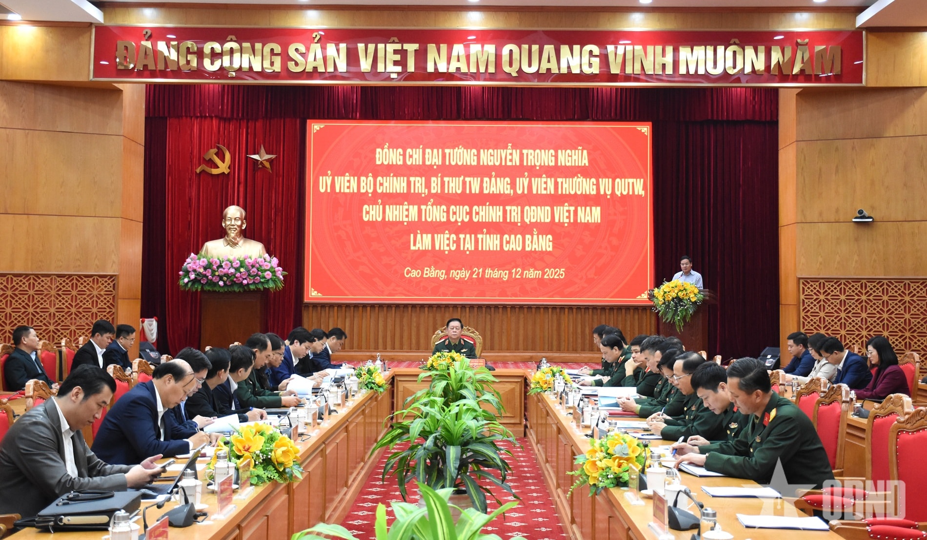 Đại tướng Nguyễn Trọng Nghĩa chủ trì các hoạt động về nguồn, tri ân tại tỉnh Cao Bằng
