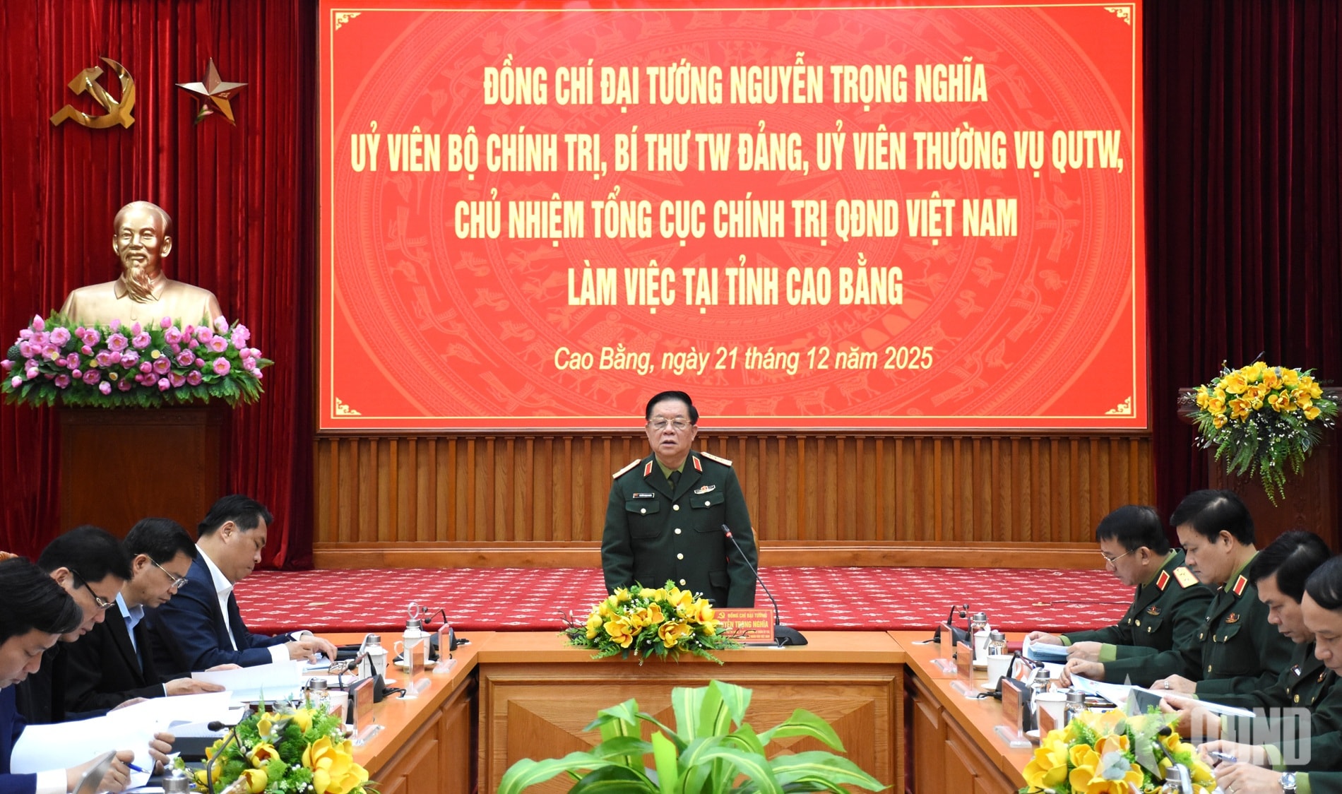 Đại tướng Nguyễn Trọng Nghĩa chủ trì các hoạt động về nguồn, tri ân tại tỉnh Cao Bằng