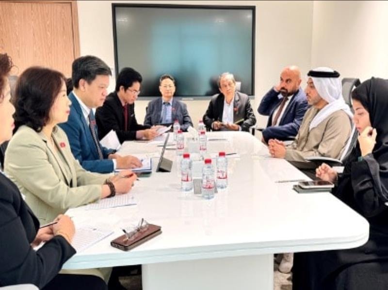 Đoàn công tác làm việc với Bộ Năng lượng và Hạ tầng UAE