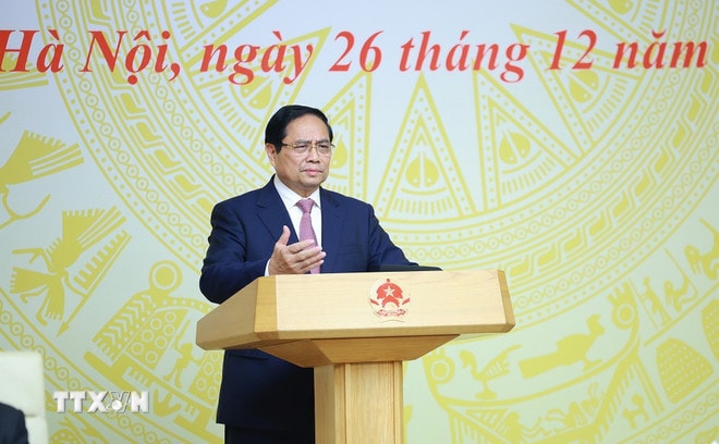 Thủ tướng Phạm Minh Chính biểu dương học sinh đoạt giải tại các kỳ thi quốc tế năm 2025. (Ảnh: Dương Giang/TTXVN) ttxvn-thu-tuong-bieu-duong-hoc-sinh-doat-giai-tai-cac-ky-thi-quoc-te-6.jpg