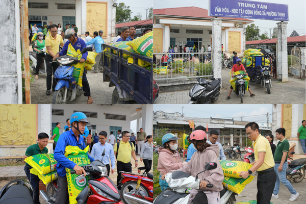 Niềm vui của bà con khi đón nhận phân bón hỗ trợ từ chương trình ‘Phân Bón Cà Mau – Cùng nhau san sẻ’