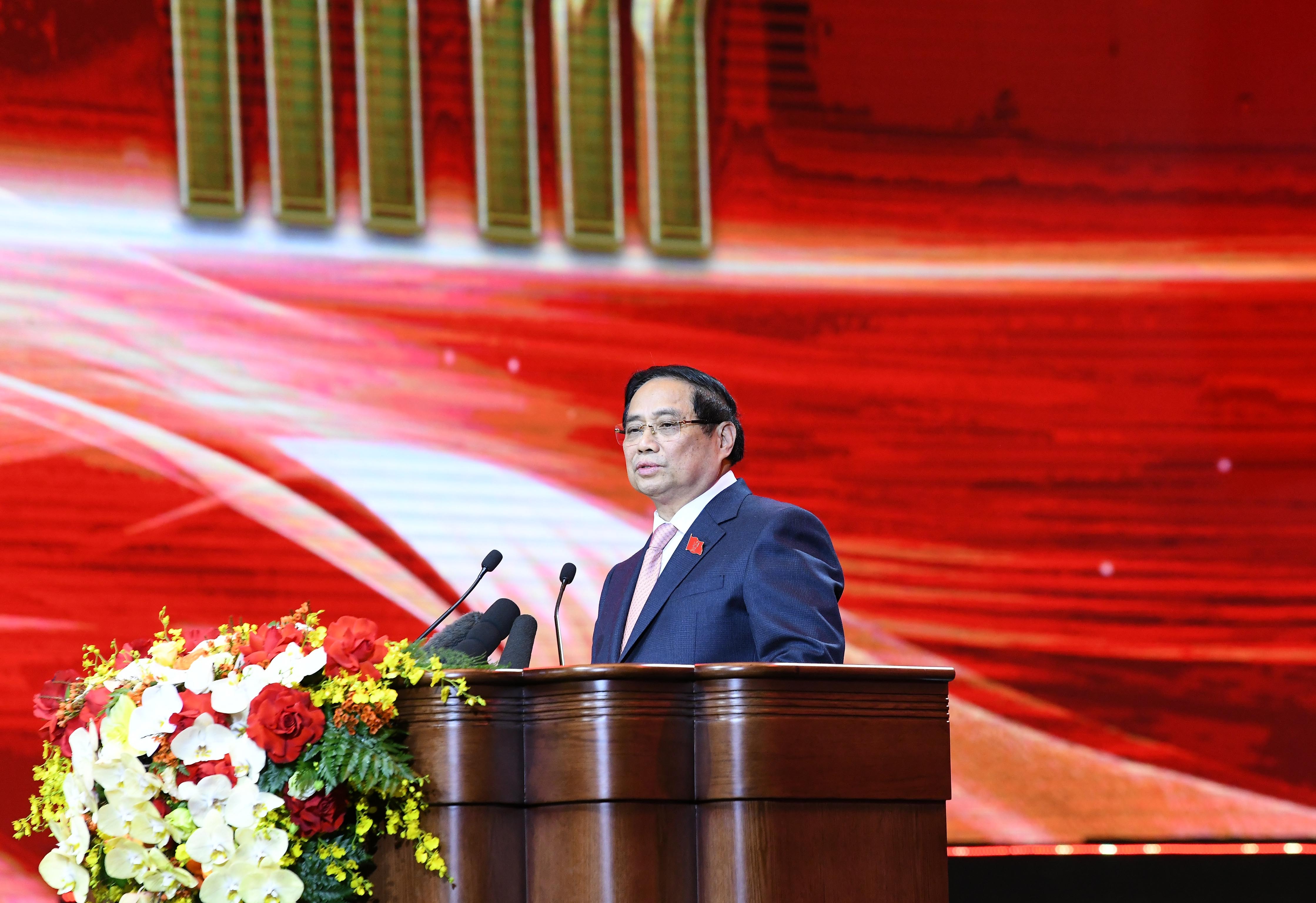 Thủ tướng Phạm Minh CHính phát biểu.2