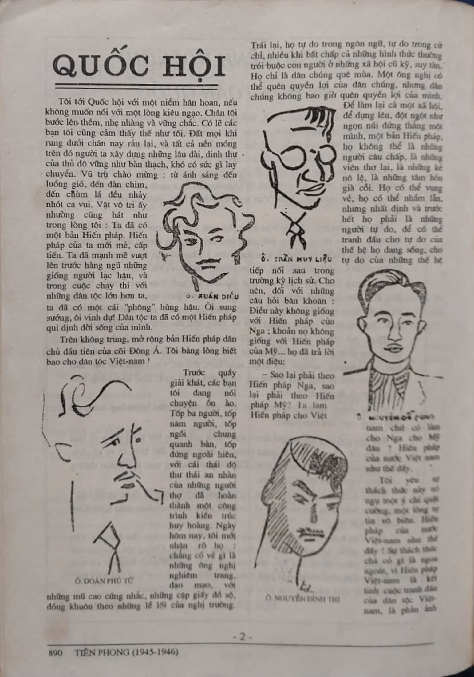 Trang dau bai Quoc hoi