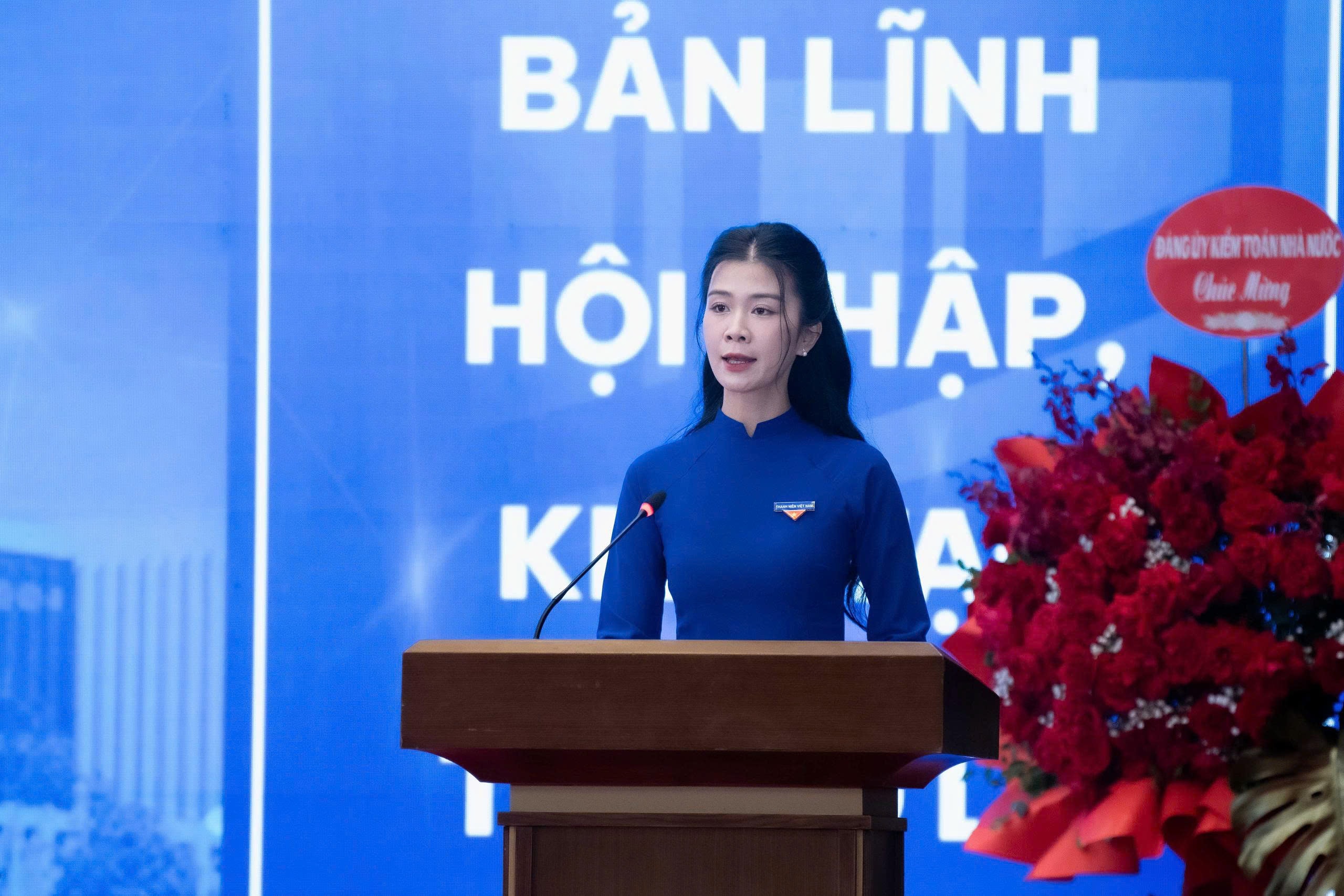 Bí thư Đoàn Quốc hội giai đoạn 2025 - 2027 Nguyễn Thị Kim Anh phát biểu khai mạc Phiên thứ nhất Đại hội
