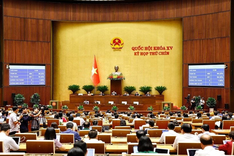 Lawmakers pass the Law on Teachers on June 16, 2025. (Photo: VNA)