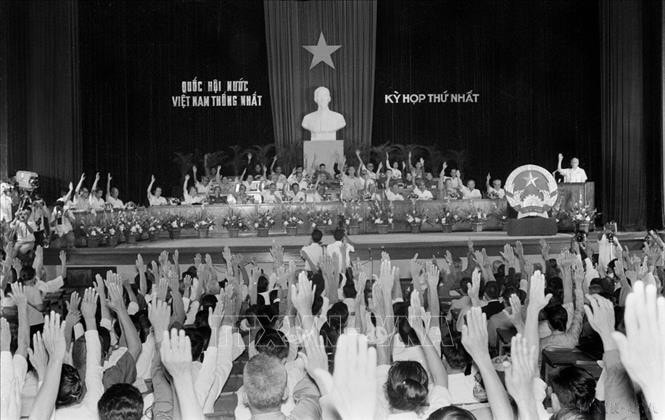 An overview of the first session of the 6th National Assembly (Photo: VNA)
