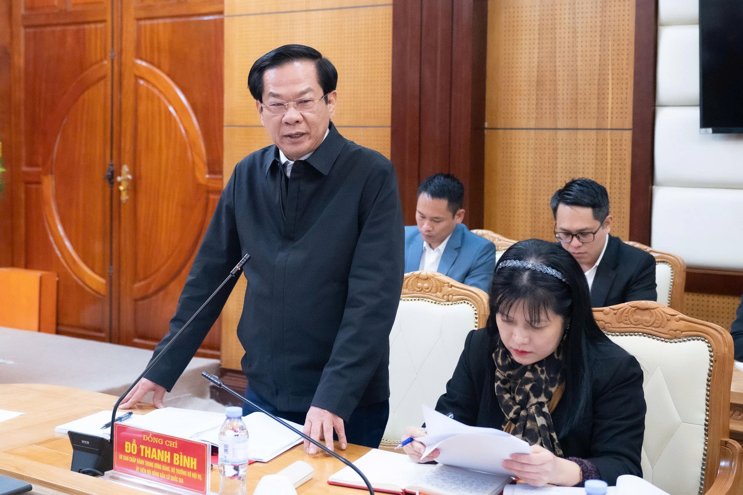 Bộ trưởng Bộ Nội vụ Đỗ Thanh Bình phát biểu