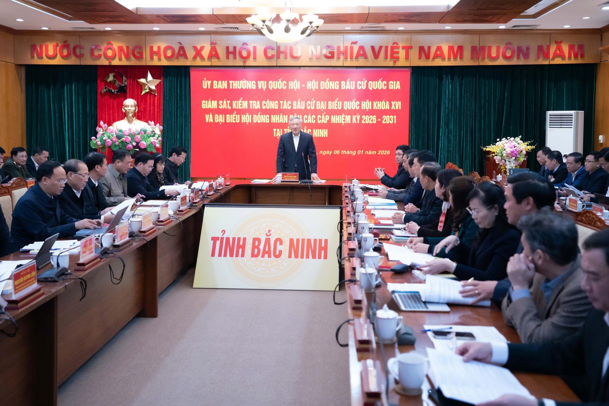 Quang cảnh cuộc làm việc tại tỉnh Bắc Ninh