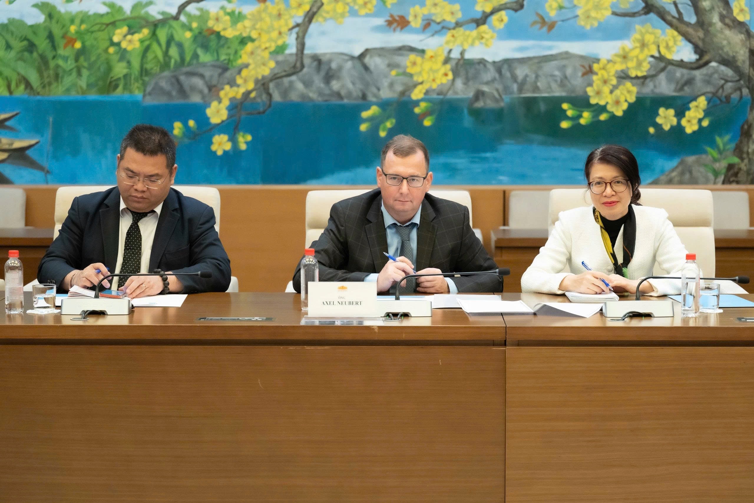 Trưởng đại diện Tổ chức HSF tại Việt Nam Axel Neubert phát biểu
