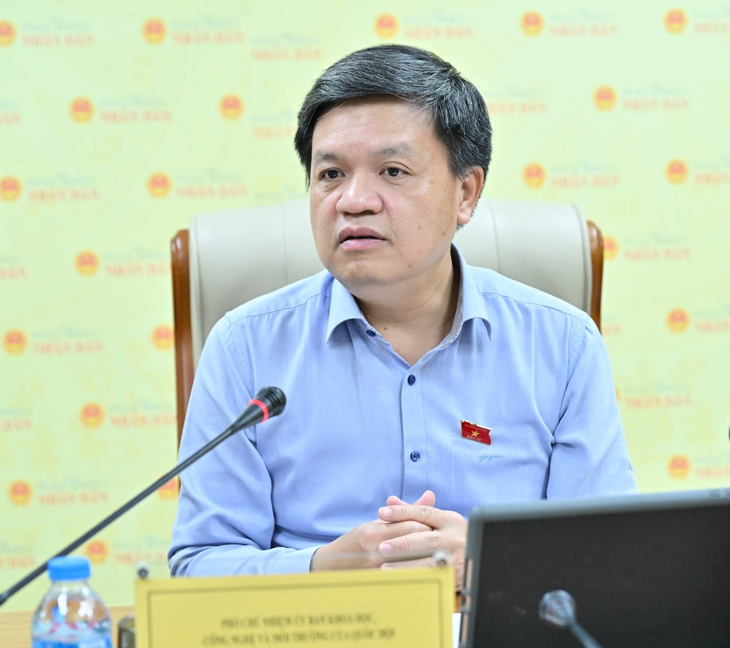 Ông Tạ Đình Thi, Phó Chủ nhiệm Ủy ban Khoa học, Công nghệ và Môi trường của Quốc hộiVQK_0051