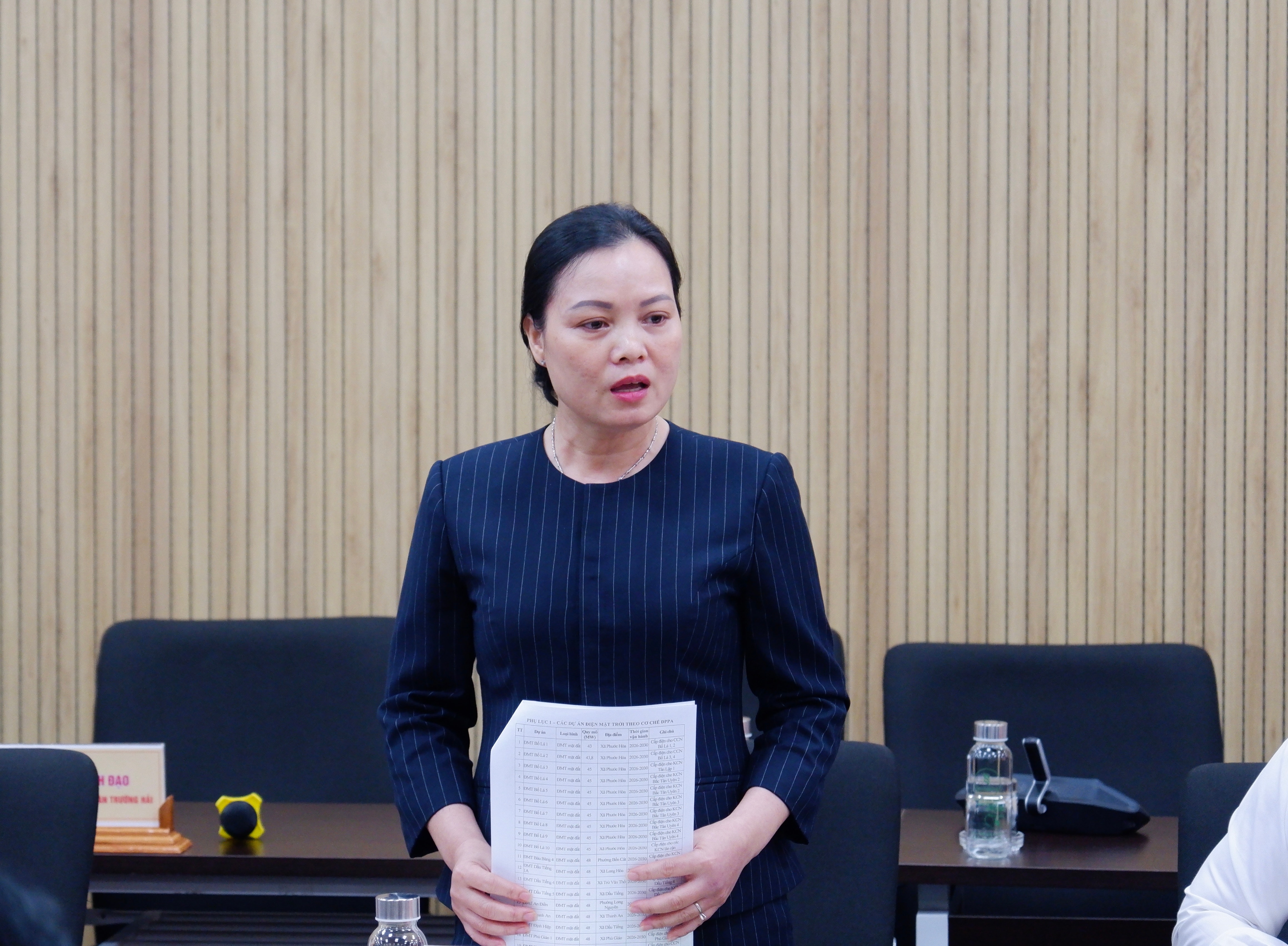 Phó trưởng Đoàn chuyên trách Đoàn ĐBQH TP. Hồ Chí Minh Huỳnh Thị Phúc phát biểu. Ảnh: Hoa Lê