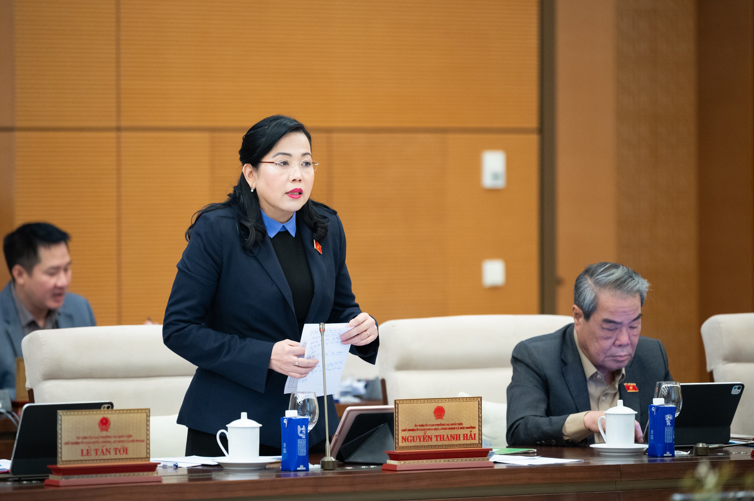 Chủ nhiệm Ủy ban Khoa học Công nghệ và Môi trường Nguyễn Thanh Hải phát biểu