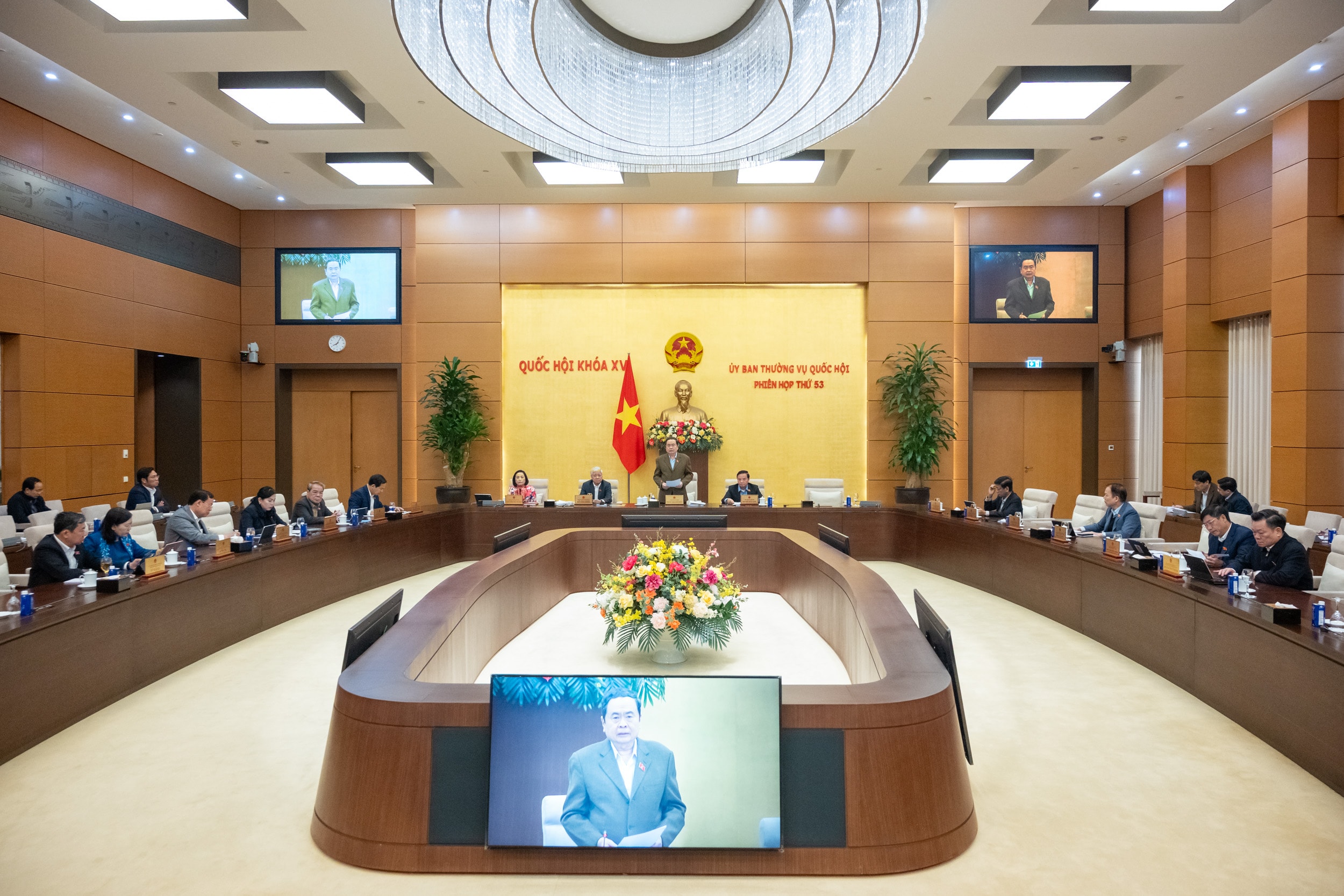 Chủ tịch Quốc hội Trần Thanh Mẫn phát biểu khai mạc phiên họp