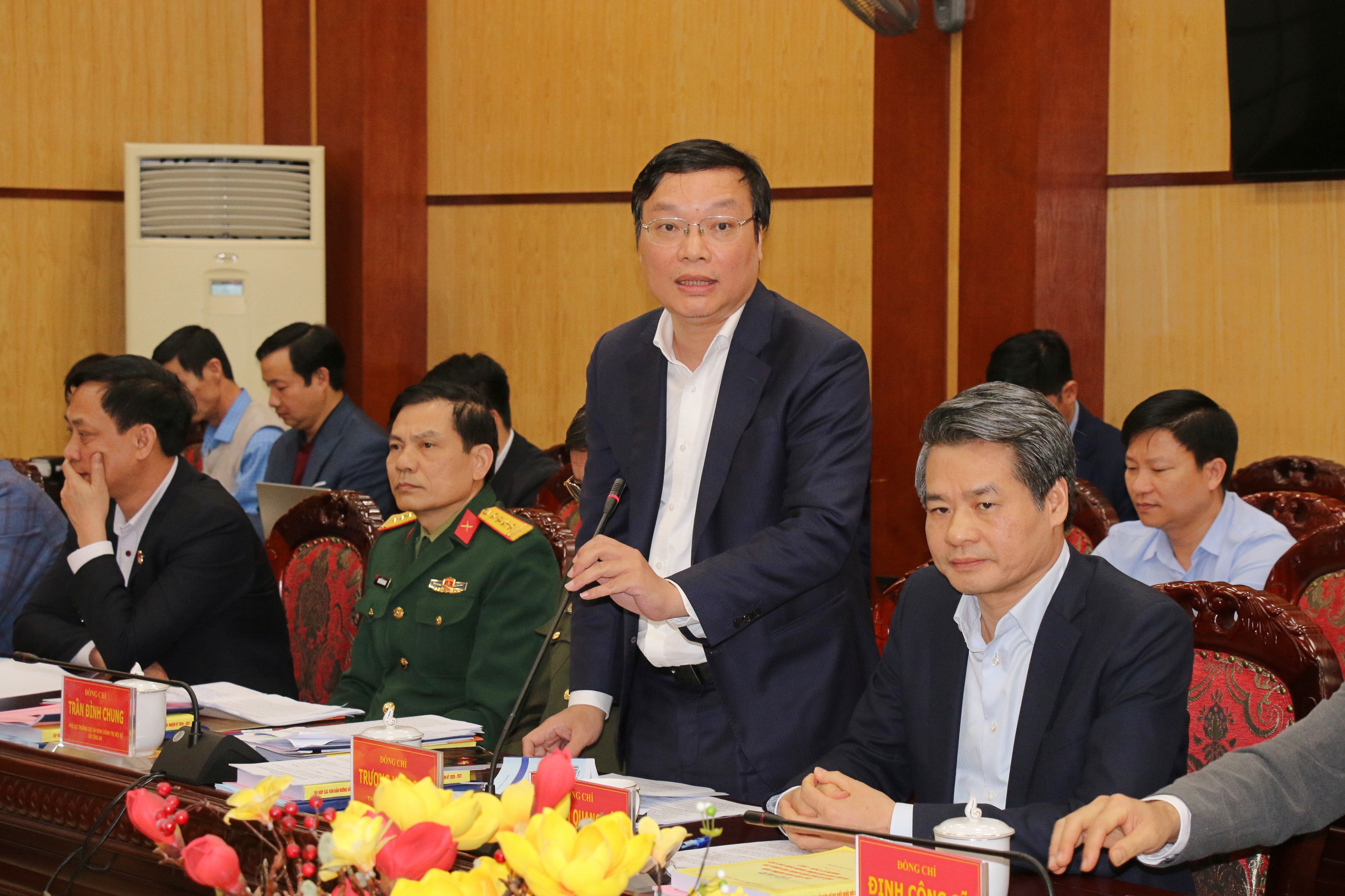 Thứ trưởng Bộ Nội vụ Trương Hải Long phát biểu