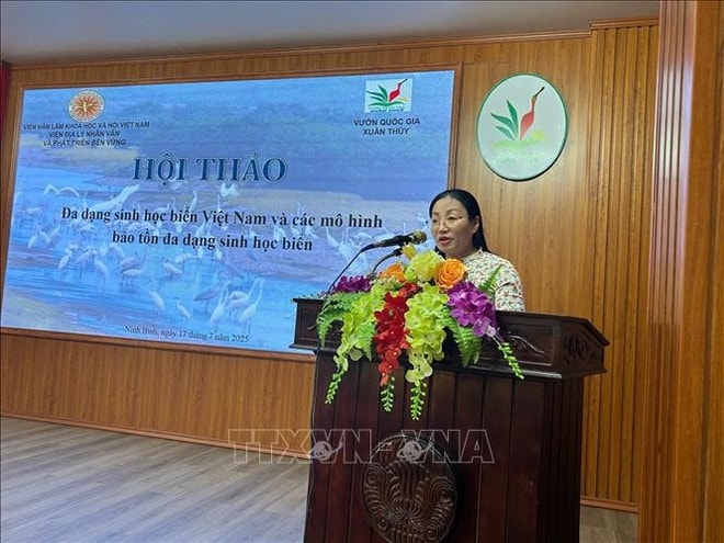 Pham Thi Tram, Deputy Director of the Institute of Human Geography and Sustainable Development under the Vietnam Academy of Social Sciences. (Photo: VNA) pham-thi-tram.jpg